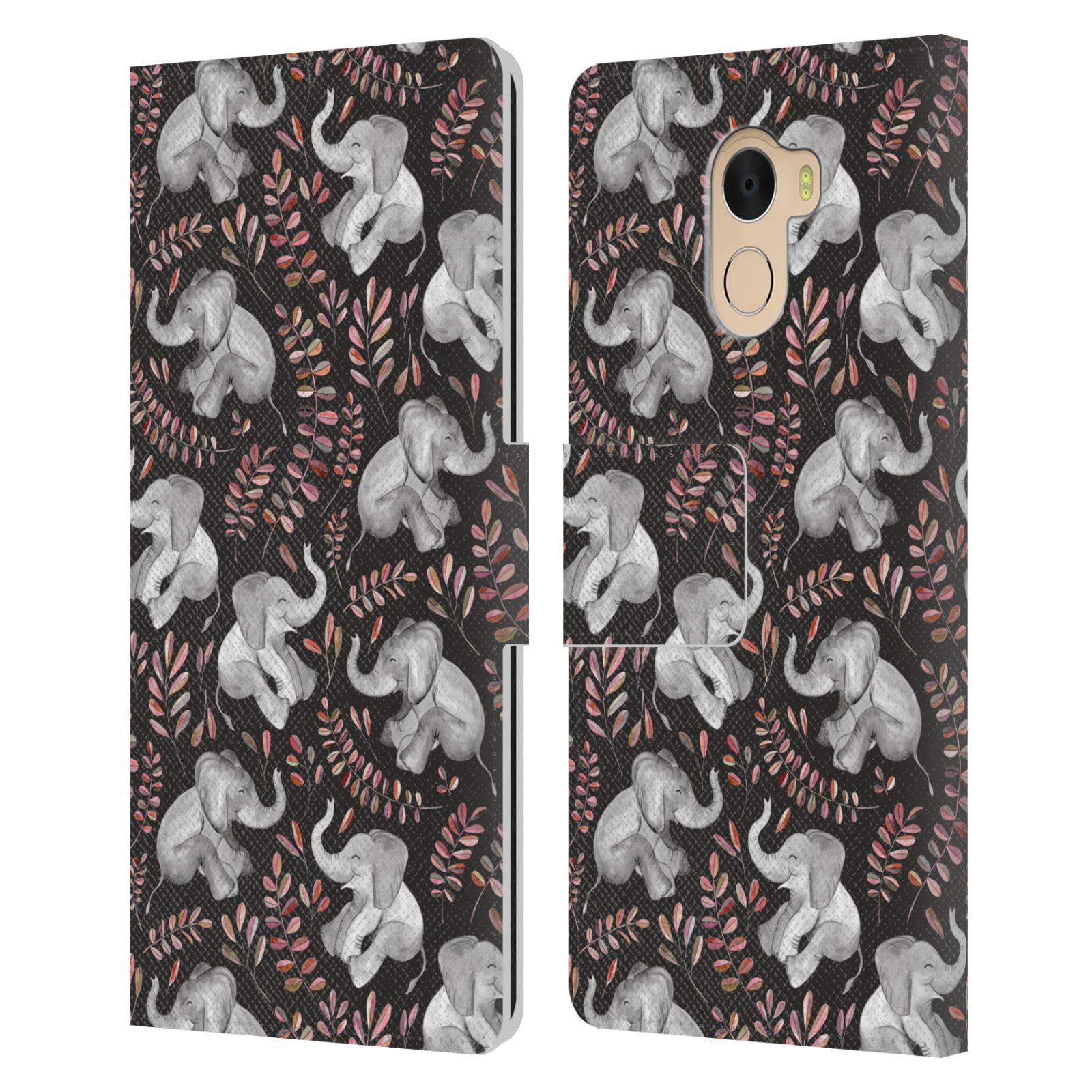 OFFICIAL MICKLYN LE FEUVRE WILDLIFE LEATHER BOOK CASE FOR WILEYFOX & ESSENTIAL - Picture 8 of 14