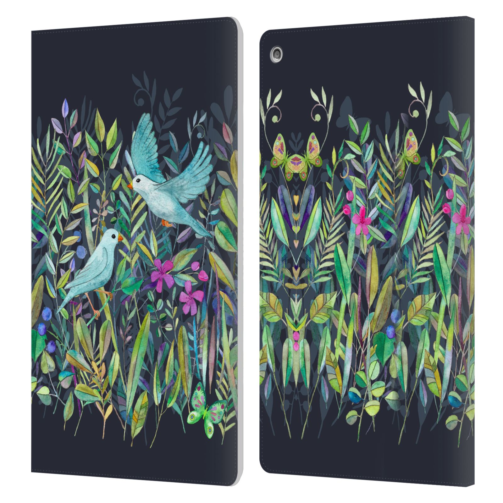 OFFICIAL MICKLYN LE FEUVRE WILDLIFE LEATHER BOOK WALLET CASE FOR AMAZON FIRE - Picture 7 of 14