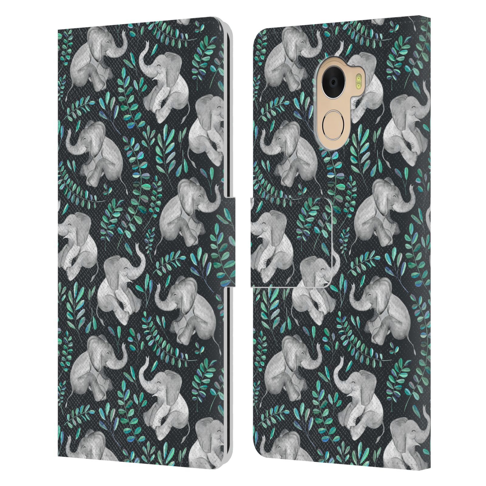 OFFICIAL MICKLYN LE FEUVRE WILDLIFE LEATHER BOOK CASE FOR WILEYFOX & ESSENTIAL - Picture 9 of 14
