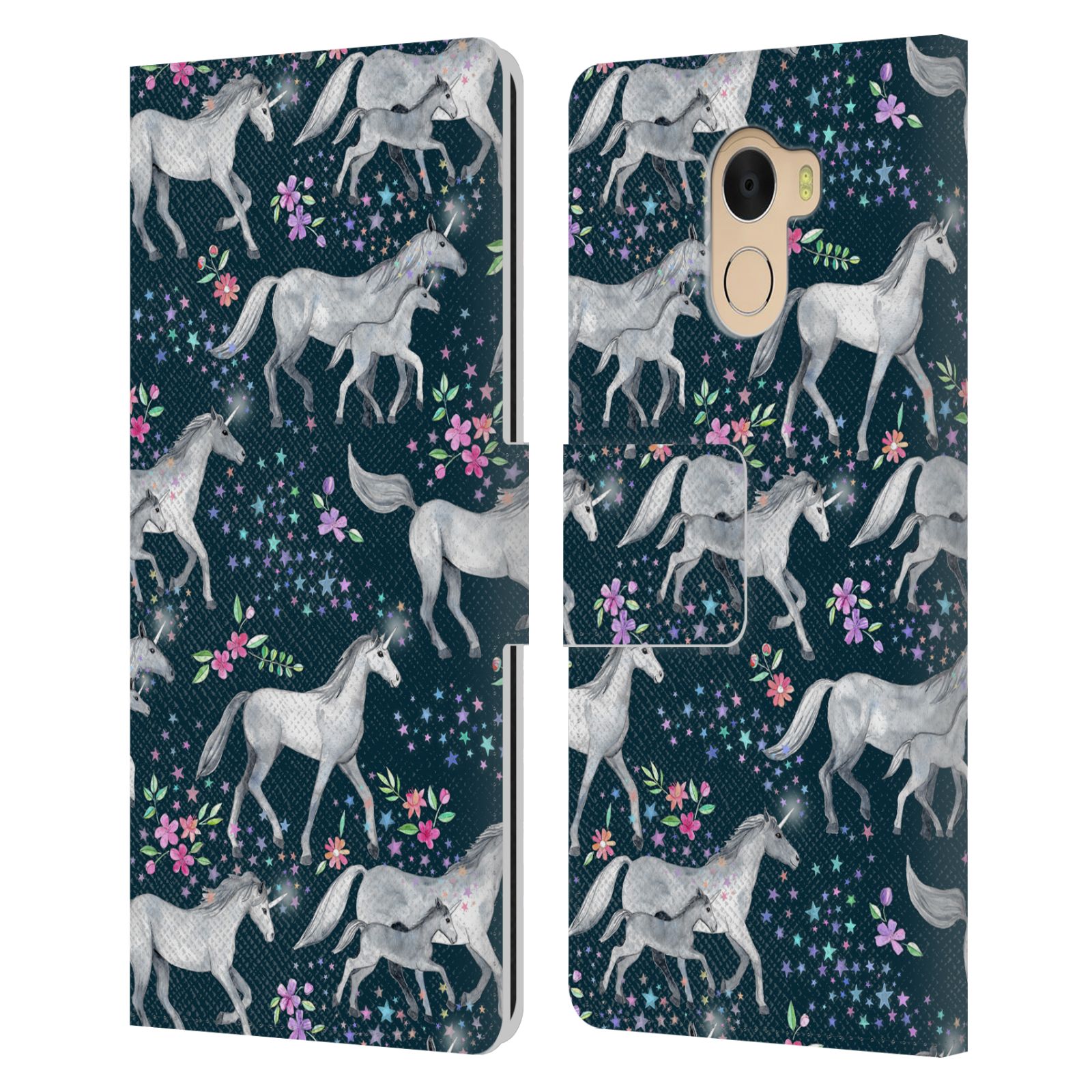 OFFICIAL MICKLYN LE FEUVRE WILDLIFE LEATHER BOOK CASE FOR WILEYFOX & ESSENTIAL - Picture 12 of 14