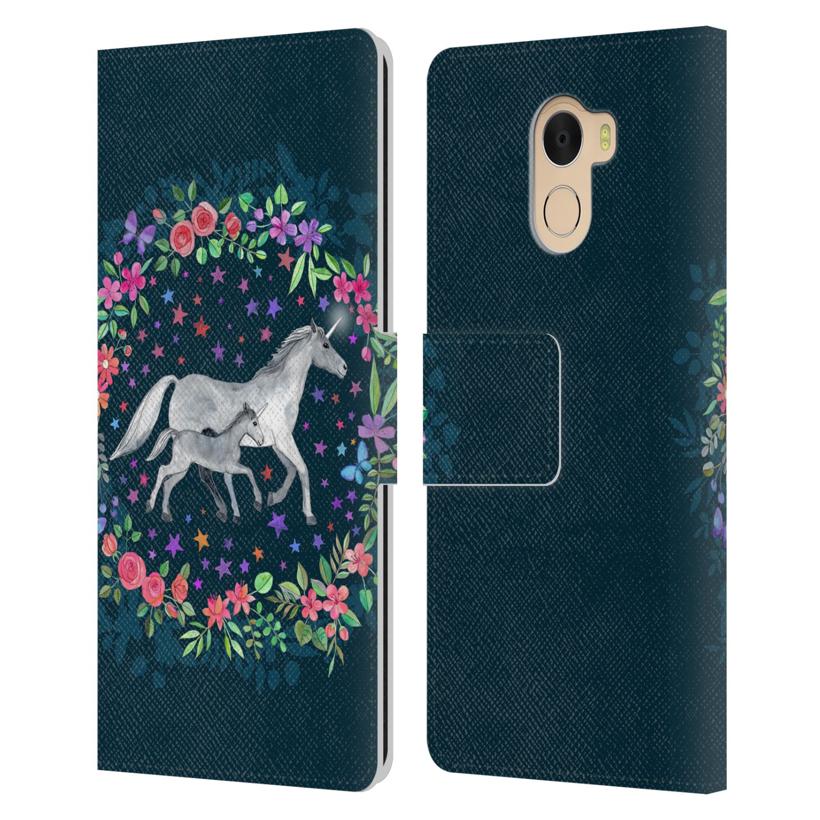 OFFICIAL MICKLYN LE FEUVRE WILDLIFE LEATHER BOOK CASE FOR WILEYFOX & ESSENTIAL - Picture 14 of 14