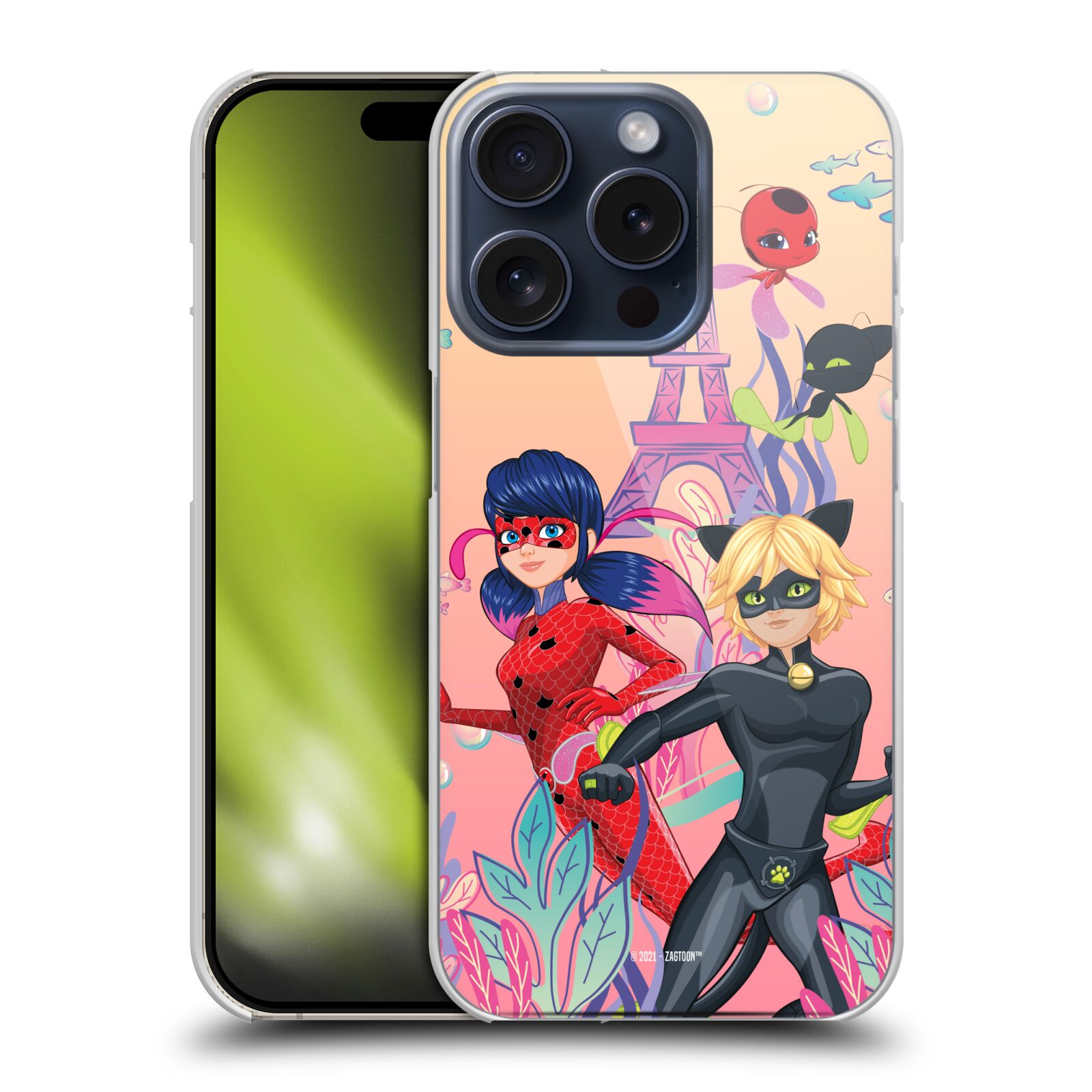 MIRACULOUS TALES OF LADYBUG & CAT NOIR AQUA LADYBUG CASE FOR APPLE iPHONE PHONES - Picture 8 of 9