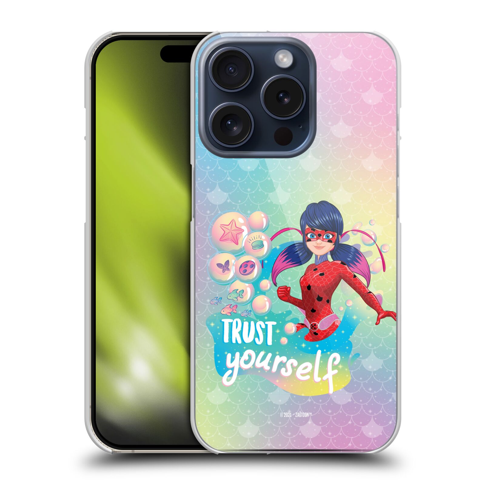 MIRACULOUS TALES OF LADYBUG & CAT NOIR AQUA LADYBUG CASE FOR APPLE iPHONE PHONES - Picture 9 of 9