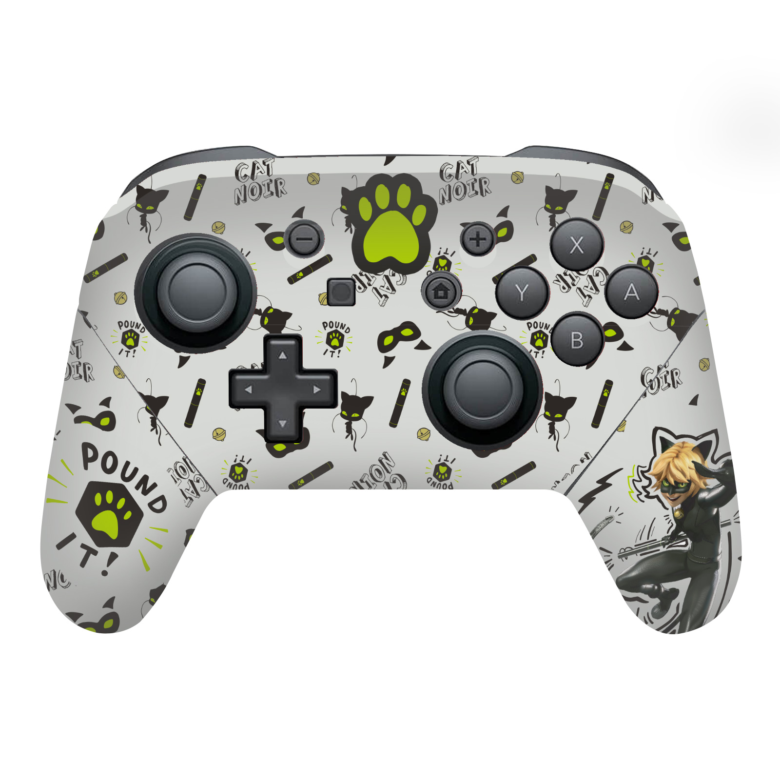 MIRACULOUS CHARACTER ART & PATTERN VINYL SKIN FOR NINTENDO SWITCH PRO CONTROLLER