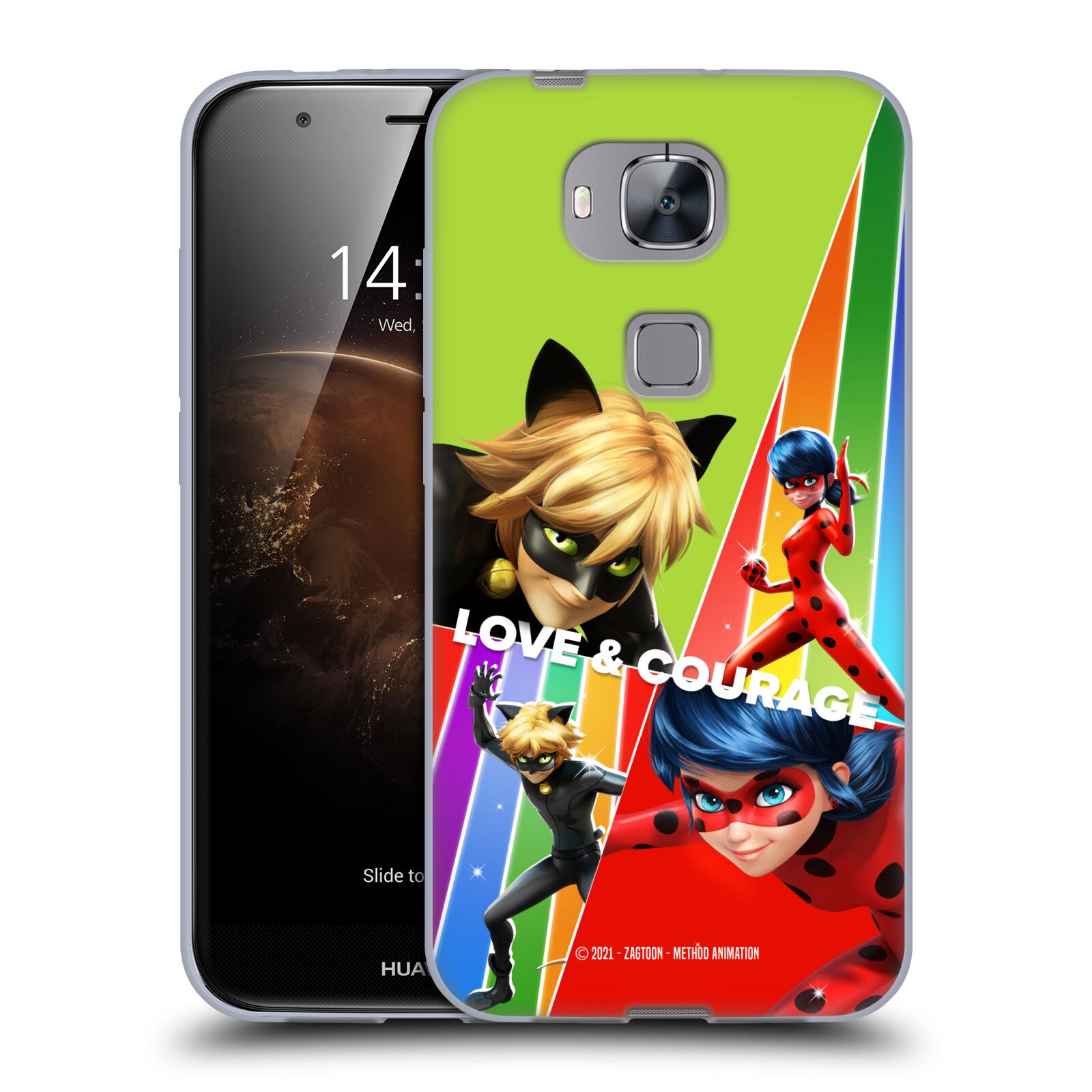 MIRACULOUS TALES OF LADYBUG & CAT NOIR GRAPHICS GEL CASE FOR HUAWEI PHONES 2 - Picture 10 of 12