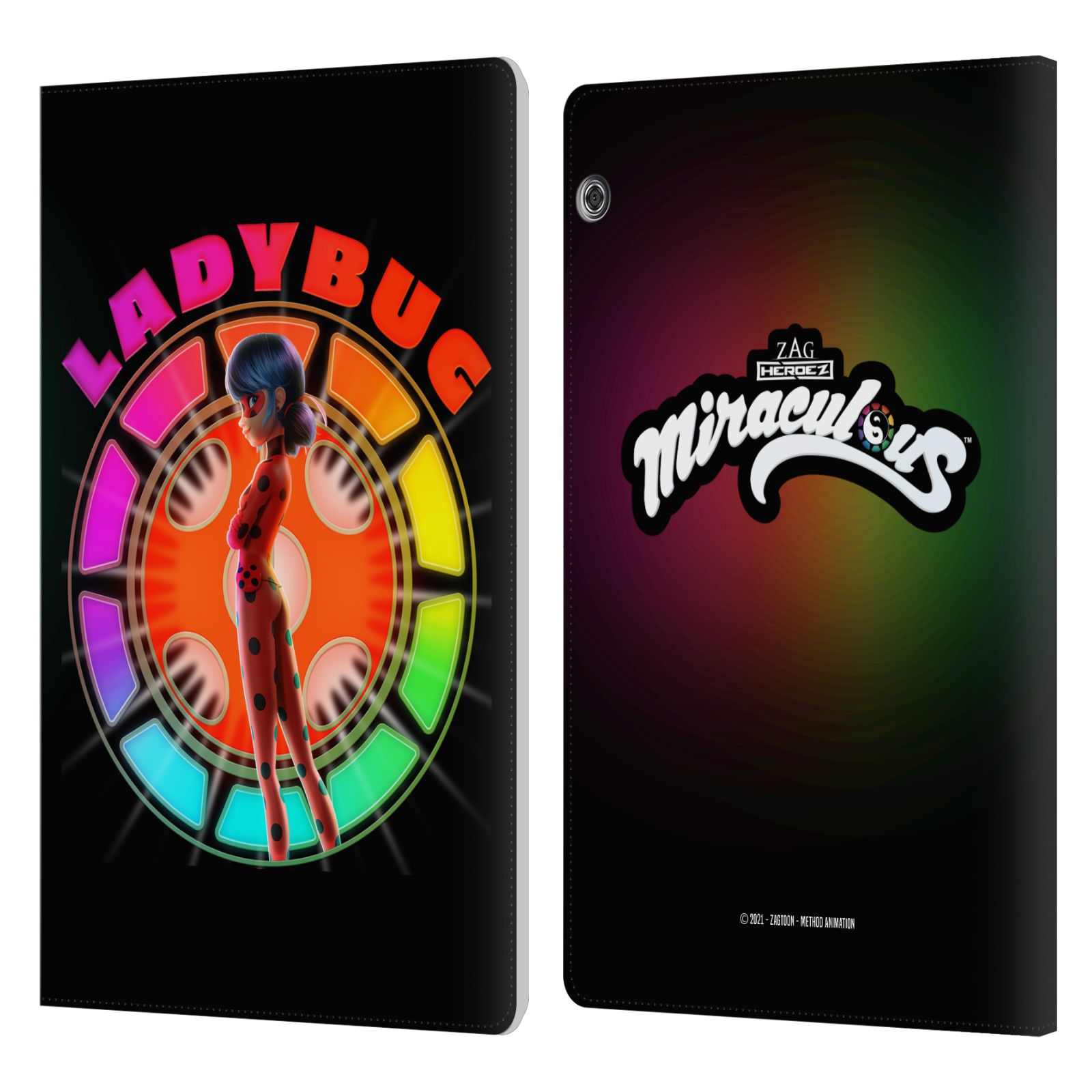 MIRACULOUS LADYBUG GRAPHICS LEATHER BOOK WALLET CASE FOR HUAWEI XIAOMI TABLET - Picture 7 of 7