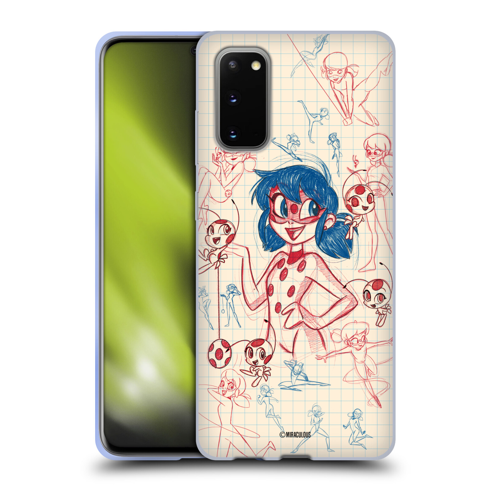 OFFICIAL MIRACULOUS LADYBUG SKETCHES SOFT GEL CASE FOR SAMSUNG PHONES 1 - Picture 11 of 15