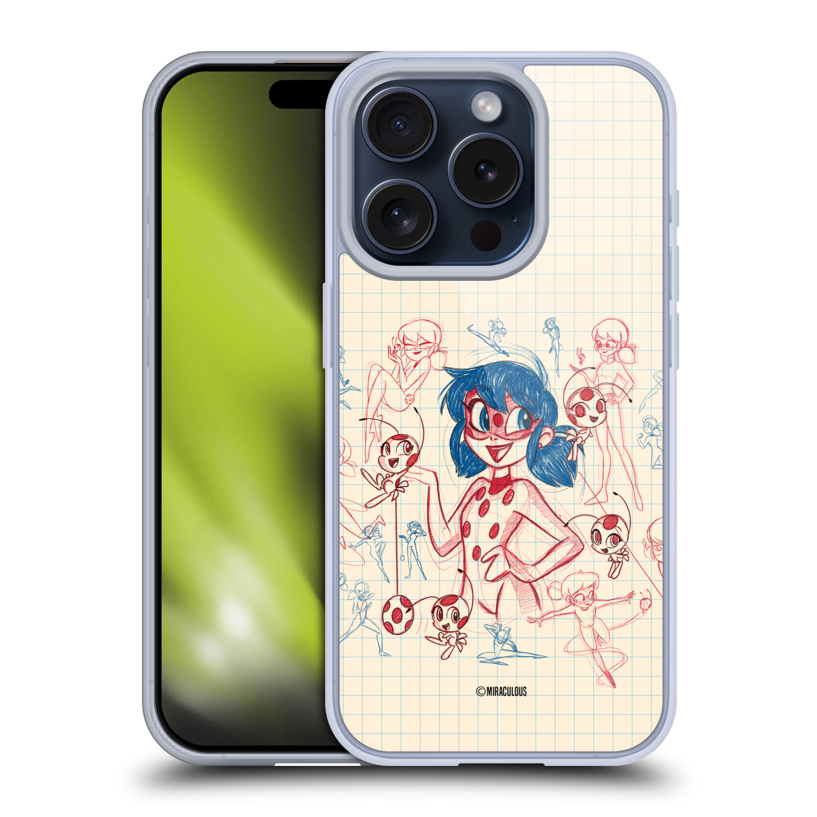 OFFICIAL MIRACULOUS LADYBUG SKETCHES SOFT GEL CASE FOR APPLE iPHONE PHONES - Picture 11 of 15