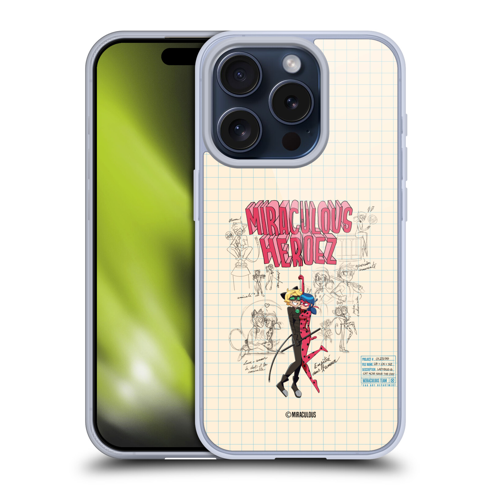 OFFICIAL MIRACULOUS LADYBUG SKETCHES SOFT GEL CASE FOR APPLE iPHONE PHONES - Picture 12 of 15