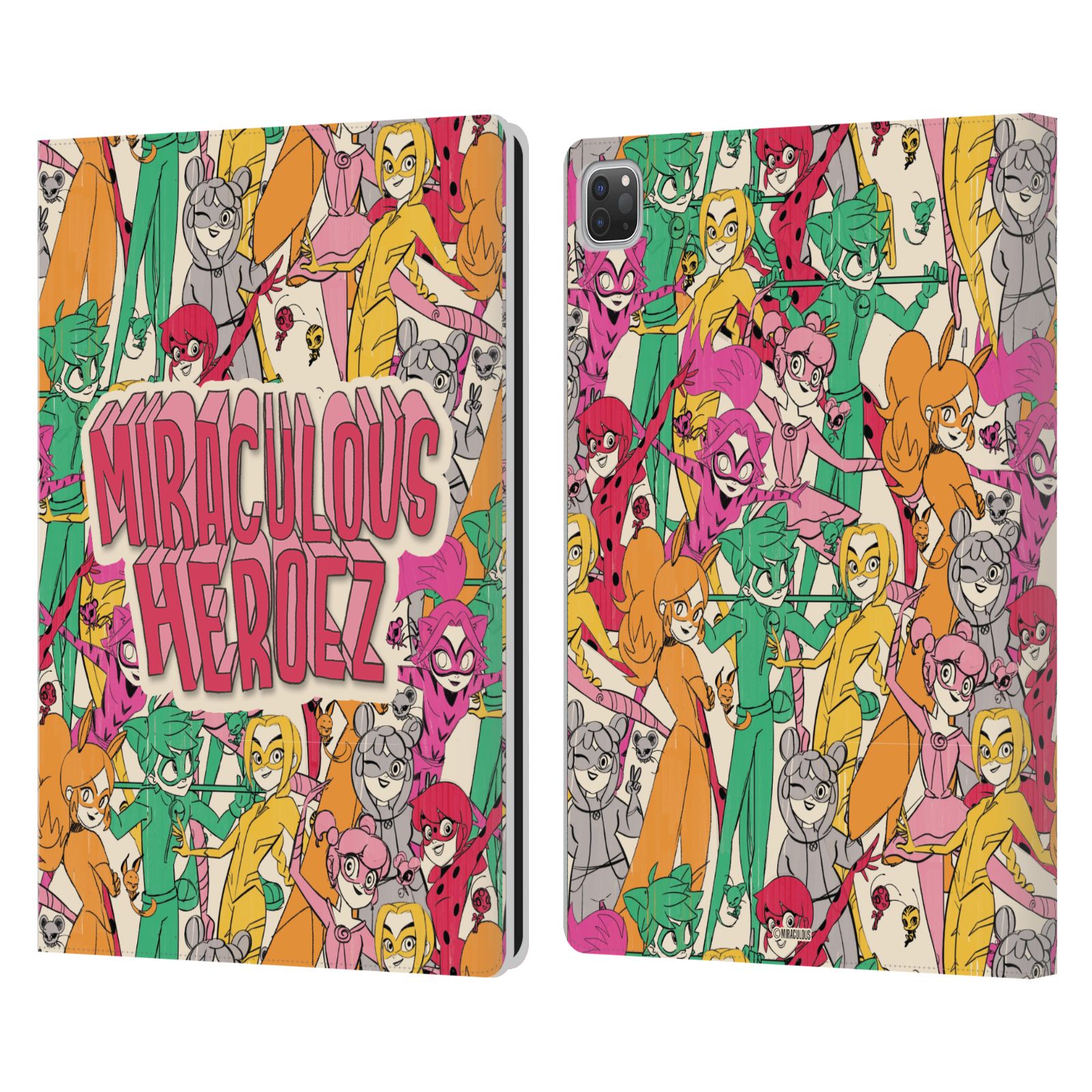 OFFICIAL MIRACULOUS LADYBUG SKETCHES LEATHER BOOK WALLET CASE FOR APPLE iPAD - Picture 9 of 14
