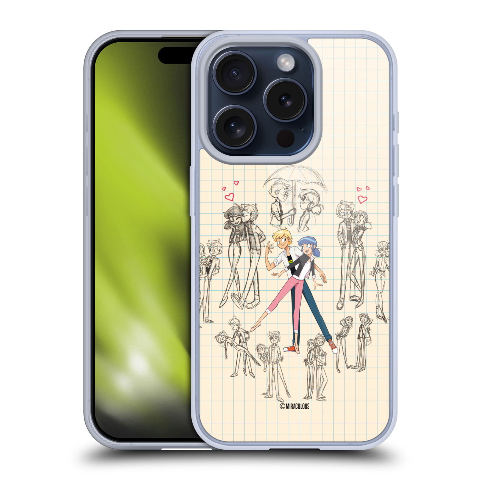 OFFICIAL MIRACULOUS LADYBUG SKETCHES SOFT GEL CASE FOR APPLE iPHONE PHONES - Picture 14 of 15