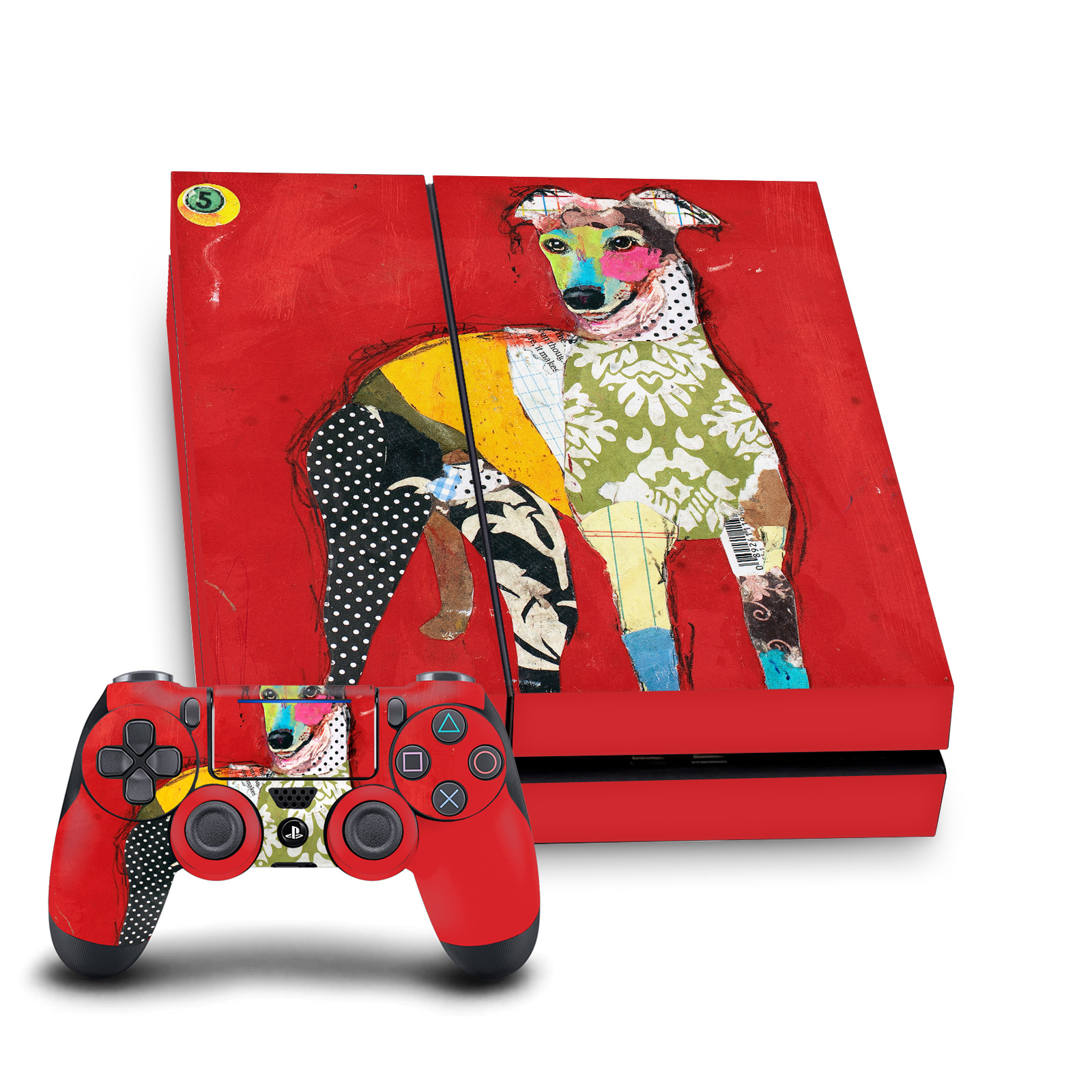 OFFICIAL MICHEL KECK ART MIX VINYL SKIN DECAL FOR SONY PS4 CONSOLE & CONTROLLER