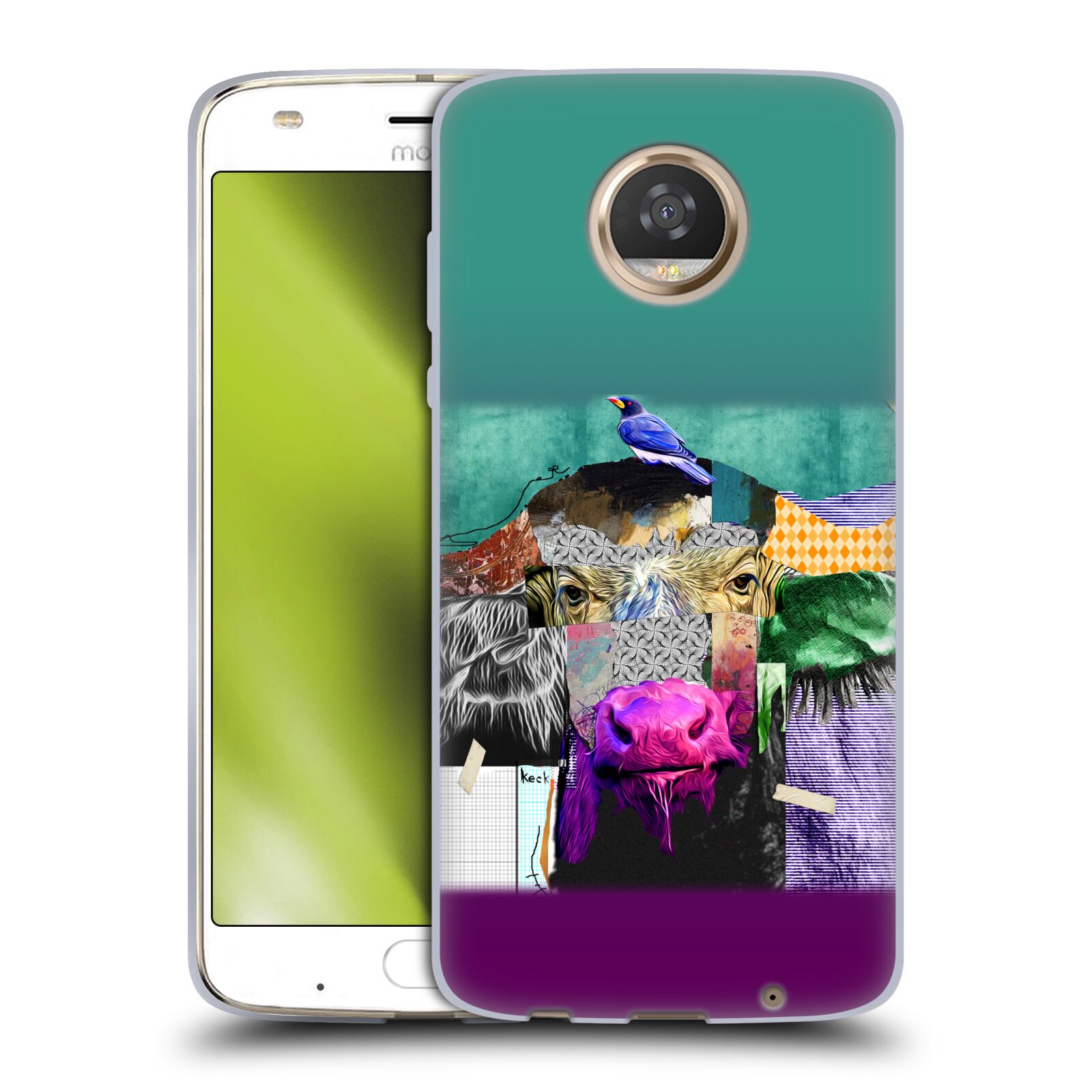 OFFICIAL MICHEL KECK ANIMAL COLLAGE SOFT GEL CASE FOR MOTOROLA PHONES - Picture 10 of 19