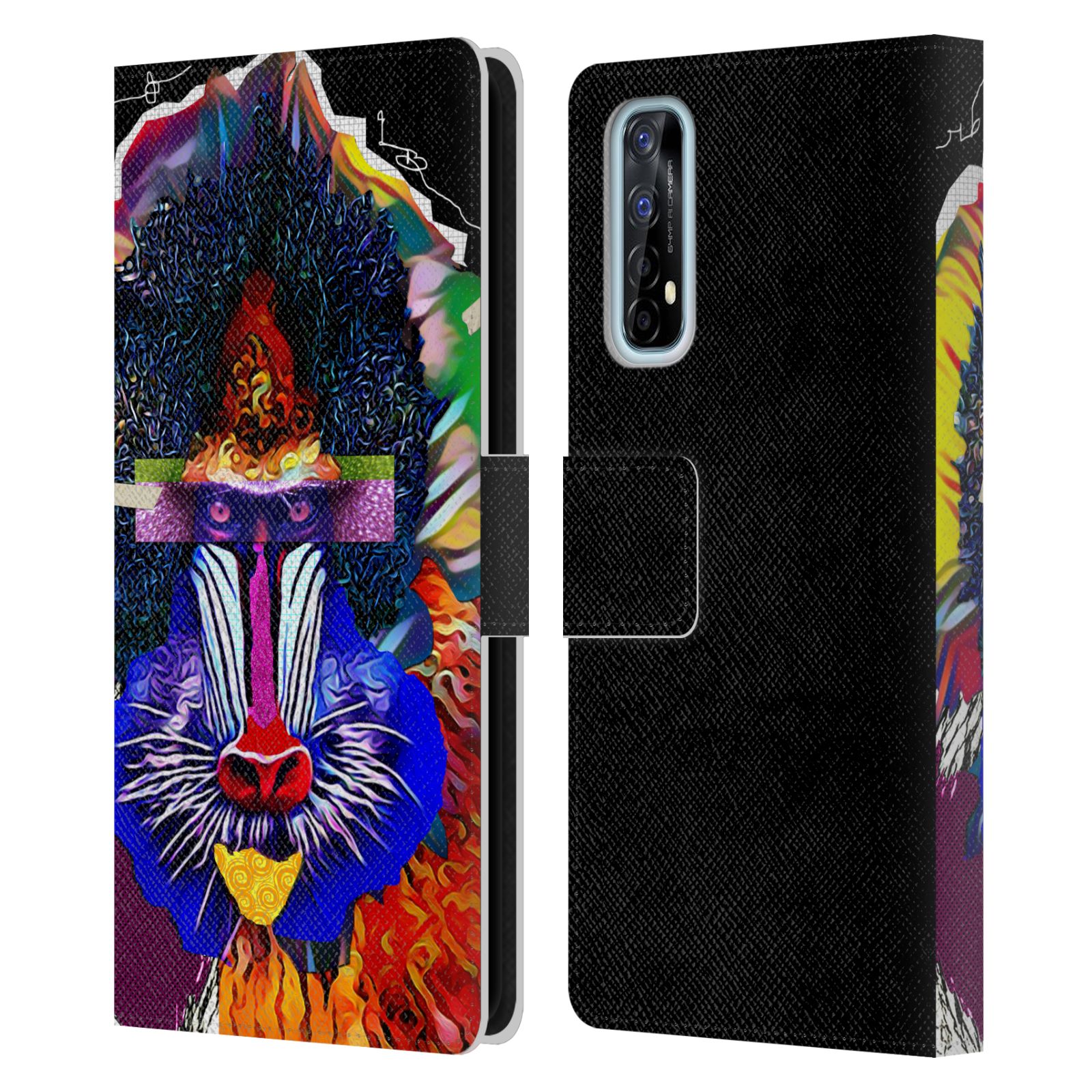 OFFICIAL MICHEL KECK ANIMAL COLLAGE LEATHER BOOK WALLET CASE FOR REALME PHONES - 第 7/20 張圖片
