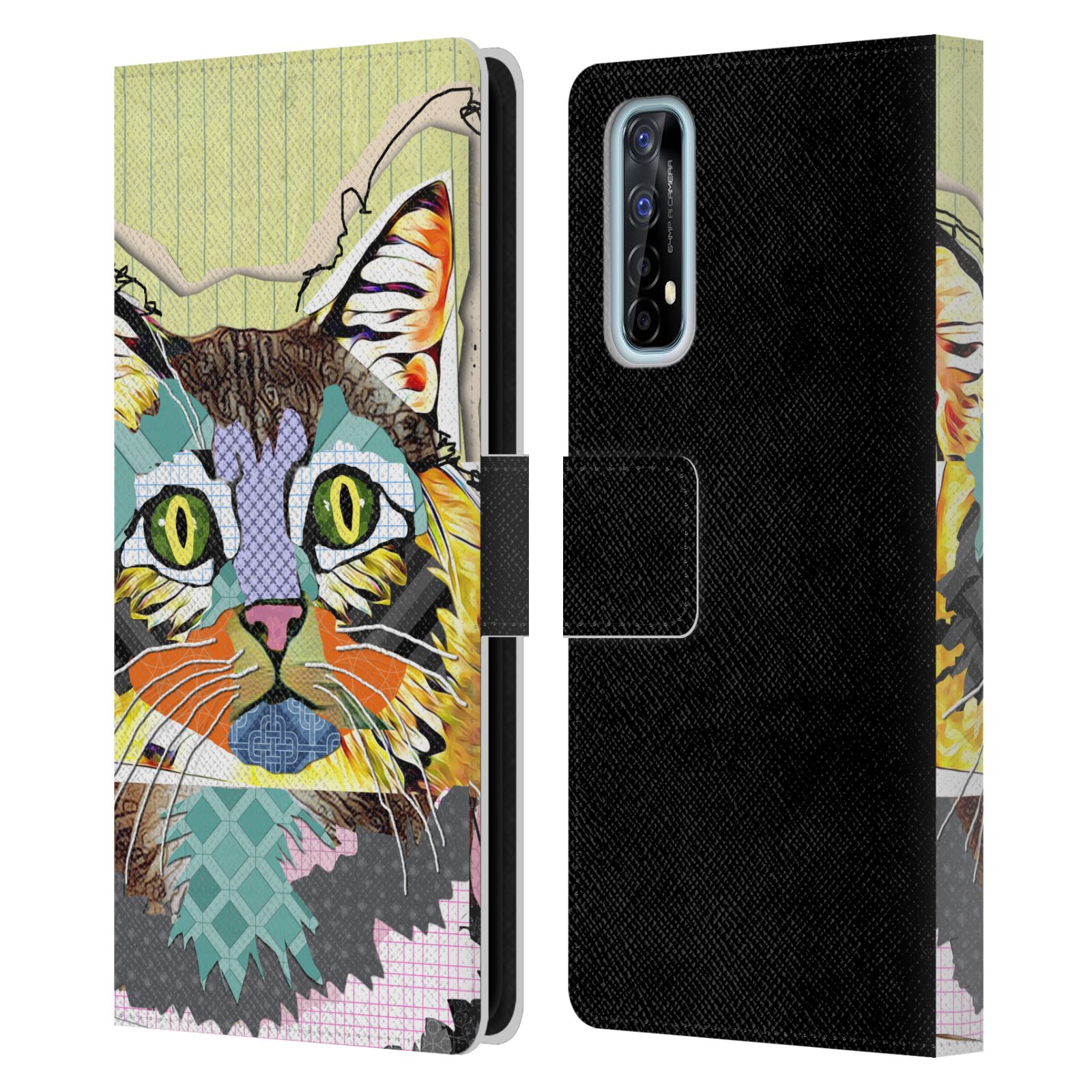 OFFICIAL MICHEL KECK ANIMAL COLLAGE LEATHER BOOK WALLET CASE FOR REALME PHONES - 第 10/20 張圖片