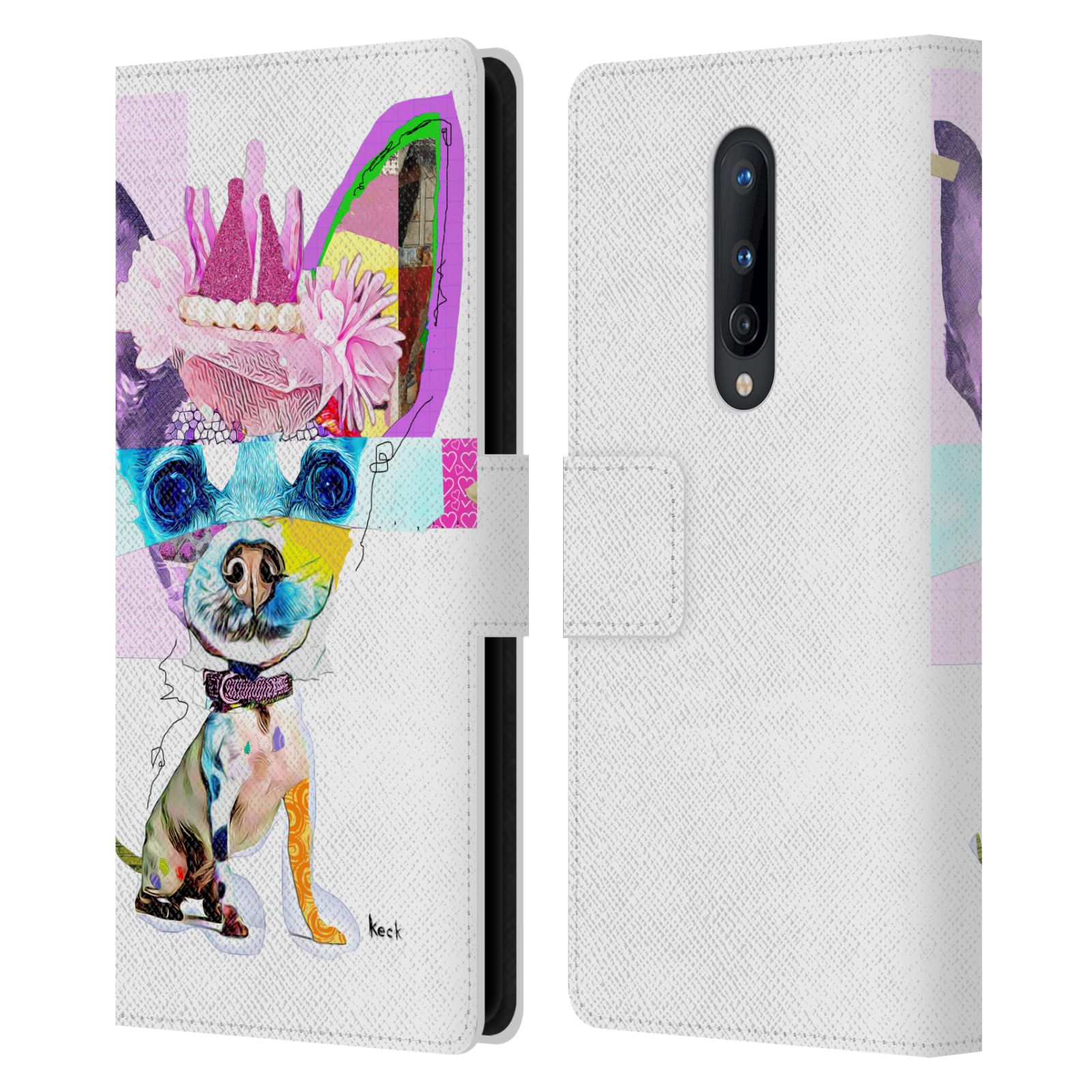 OFFICIAL MICHEL KECK ANIMAL COLLAGE LEATHER BOOK WALLET CASE FOR ONEPLUS PHONES - Picture 11 of 20