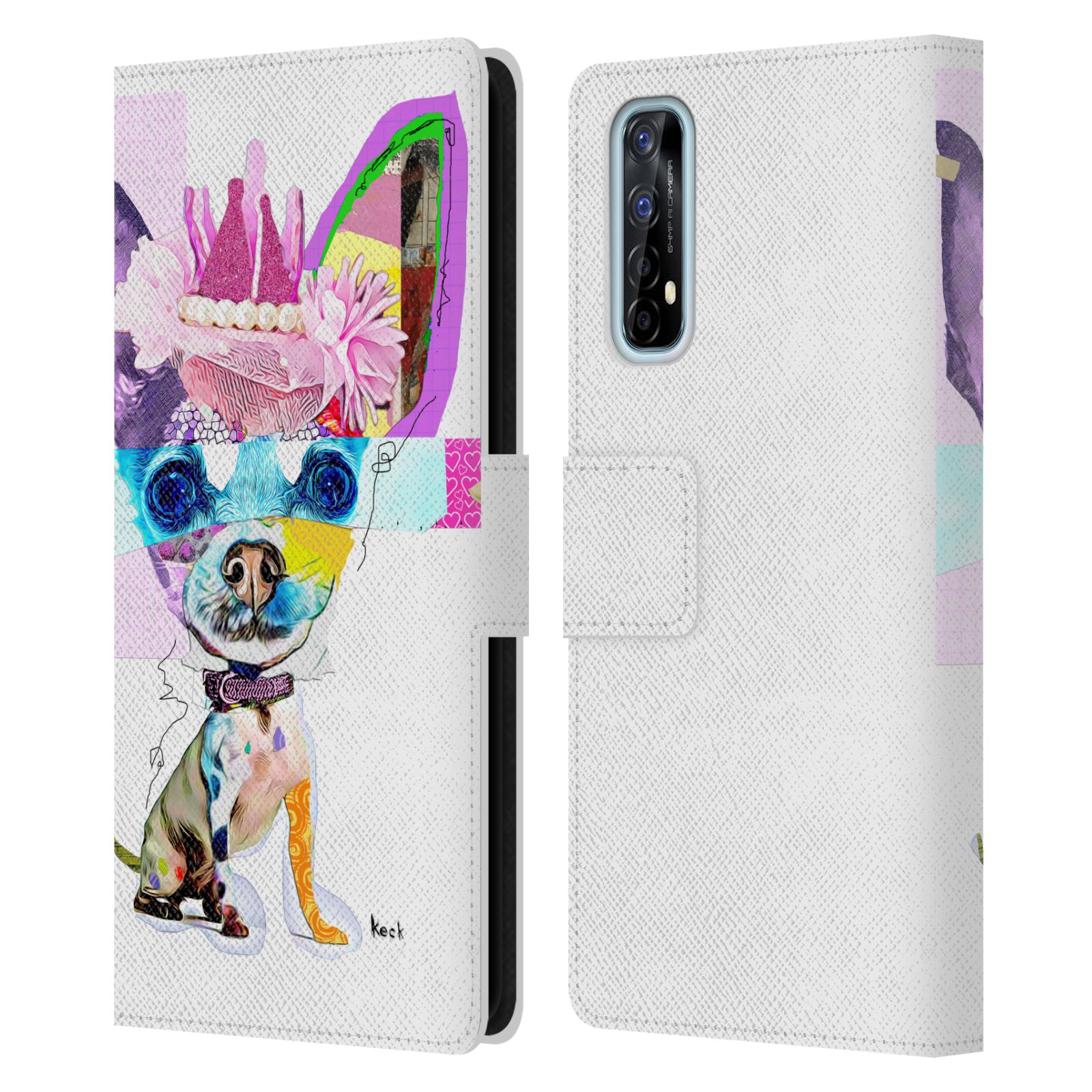 OFFICIAL MICHEL KECK ANIMAL COLLAGE LEATHER BOOK WALLET CASE FOR REALME PHONES - 第 11/20 張圖片
