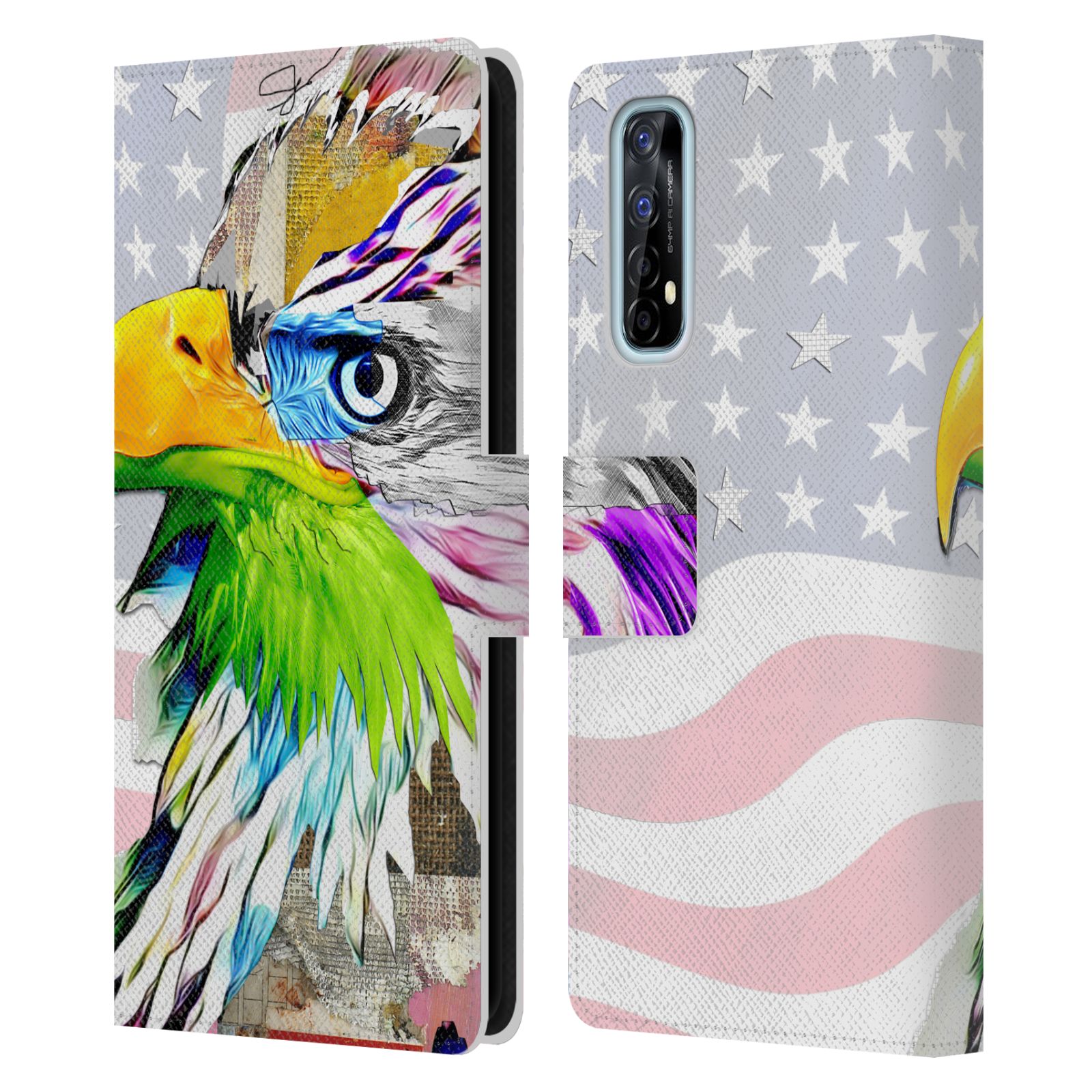 OFFICIAL MICHEL KECK ANIMAL COLLAGE LEATHER BOOK WALLET CASE FOR REALME PHONES - 第 12/20 張圖片