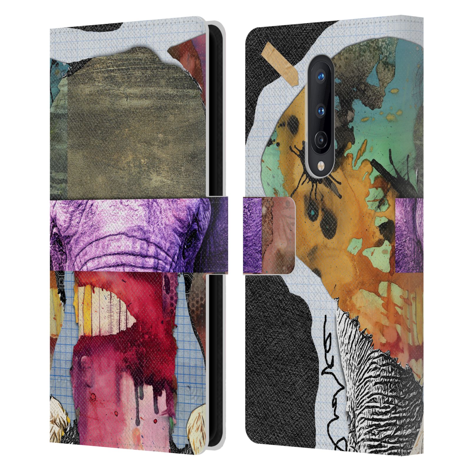 OFFICIAL MICHEL KECK ANIMAL COLLAGE LEATHER BOOK WALLET CASE FOR ONEPLUS PHONES - Picture 13 of 20