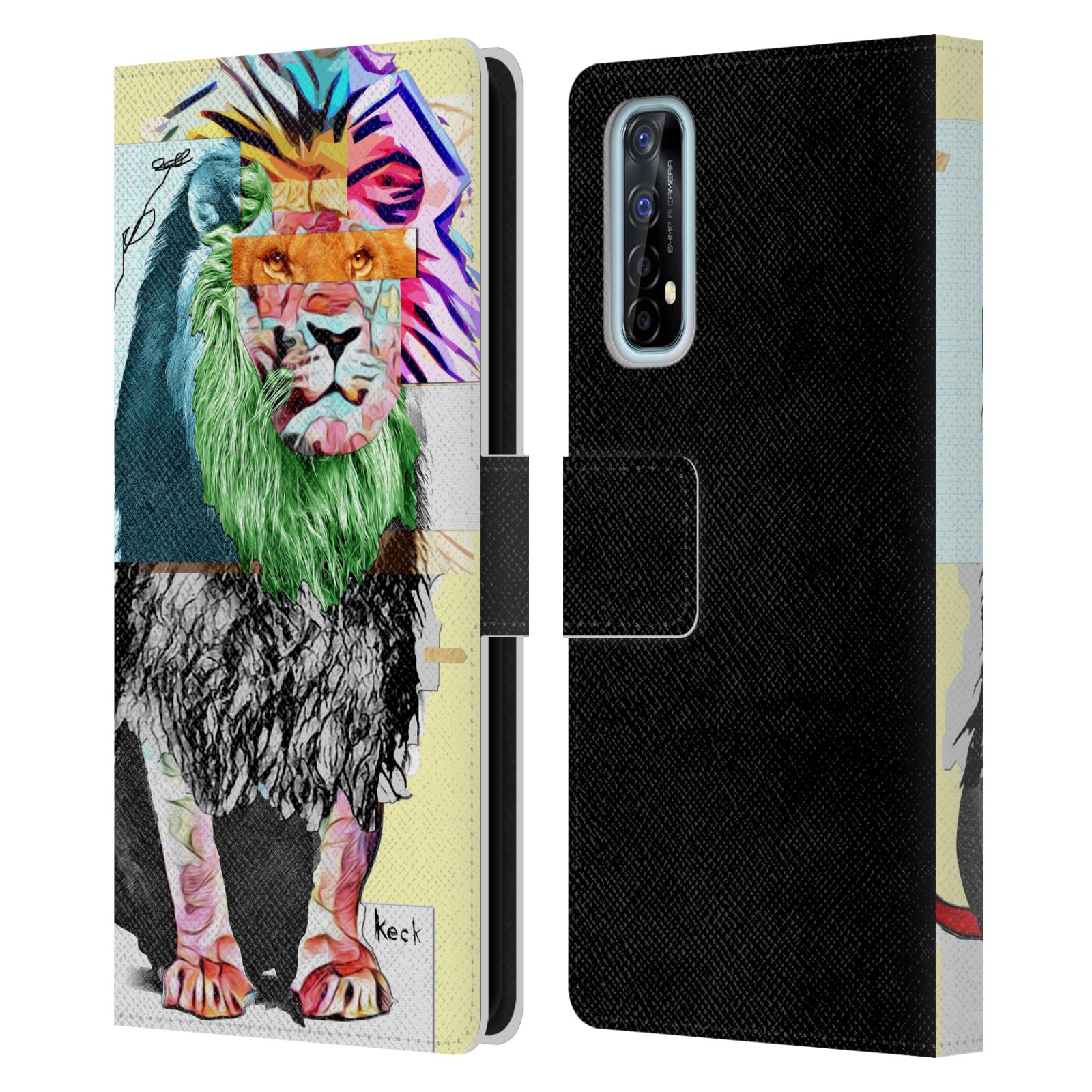 OFFICIAL MICHEL KECK ANIMAL COLLAGE LEATHER BOOK WALLET CASE FOR REALME PHONES - 第 17/20 張圖片