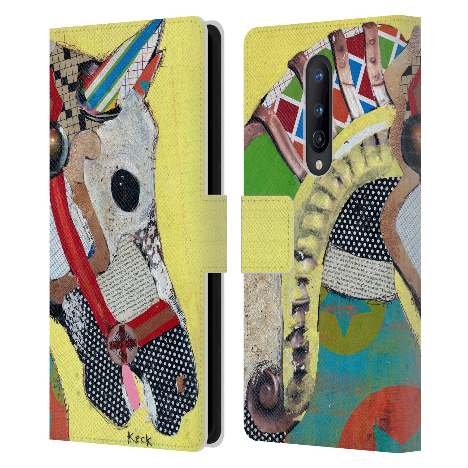 OFFICIAL MICHEL KECK ANIMALS LEATHER BOOK WALLET CASE FOR BLACKBERRY ONEPLUS - Picture 11 of 13