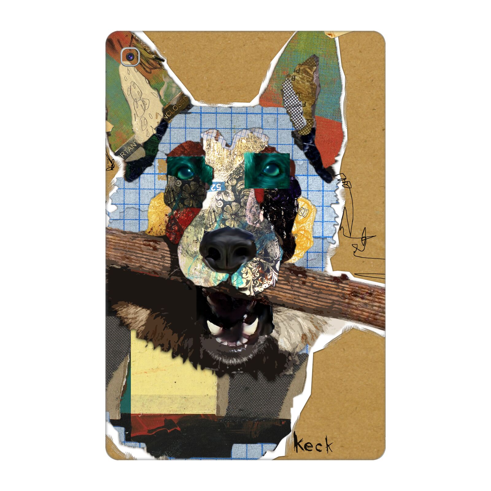 OFFICIAL MICHEL KECK DOGS 3 VINYL STICKER SKIN DECAL FOR SAMSUNG AMAZON TABLETS - Picture 12 of 20