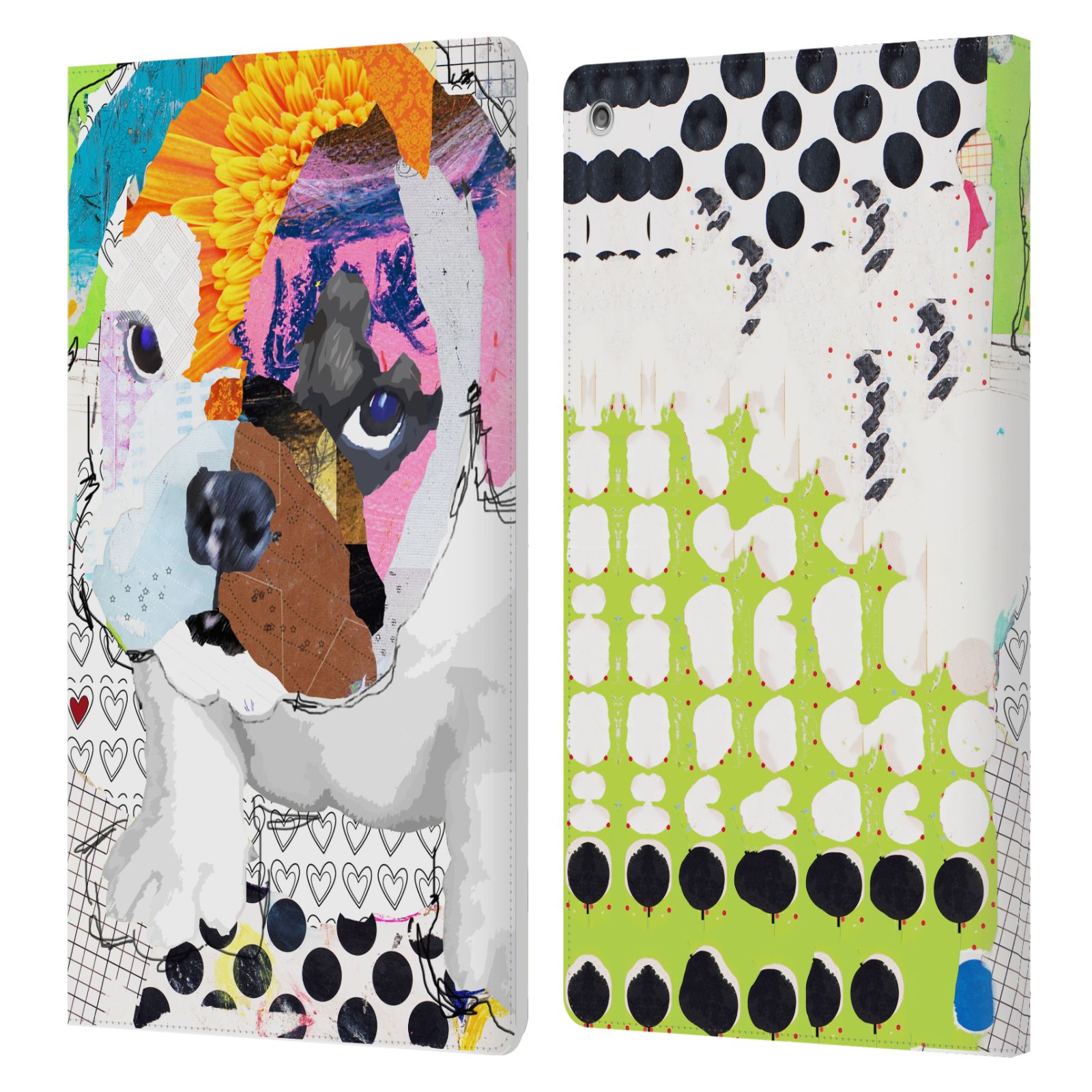 OFFICIAL MICHEL KECK DOGS 3 LEATHER BOOK WALLET CASE COVER FOR AMAZON FIRE - Picture 8 of 20