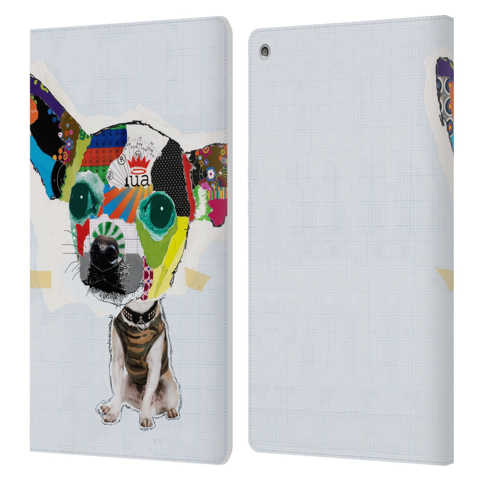 OFFICIAL MICHEL KECK DOGS 3 LEATHER BOOK WALLET CASE COVER FOR AMAZON FIRE - Picture 11 of 20