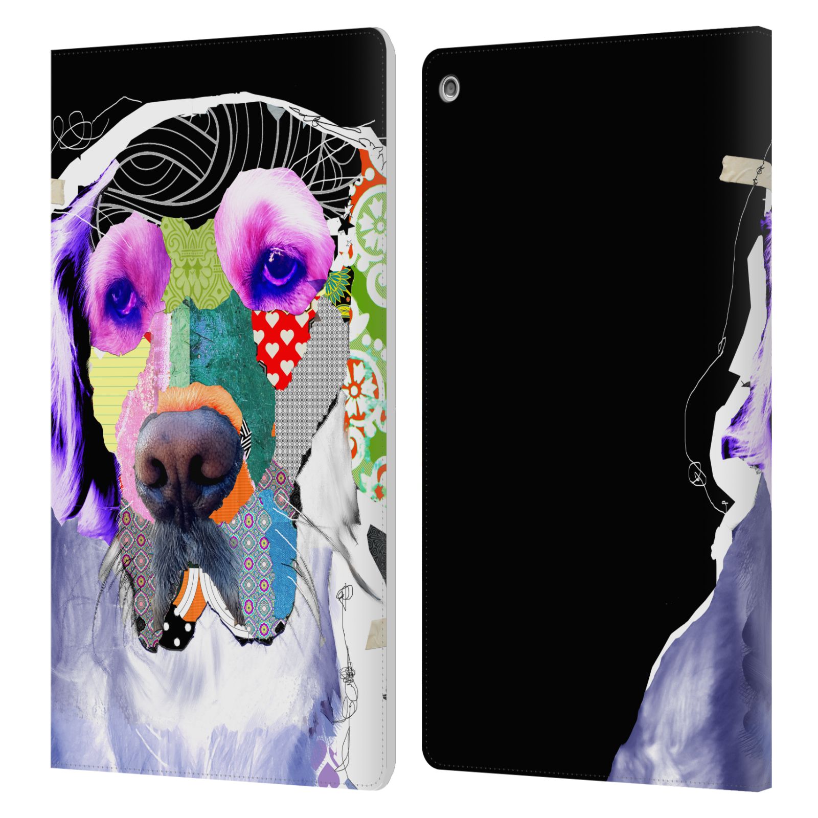 OFFICIAL MICHEL KECK DOGS 3 LEATHER BOOK WALLET CASE COVER FOR AMAZON FIRE - Picture 13 of 20