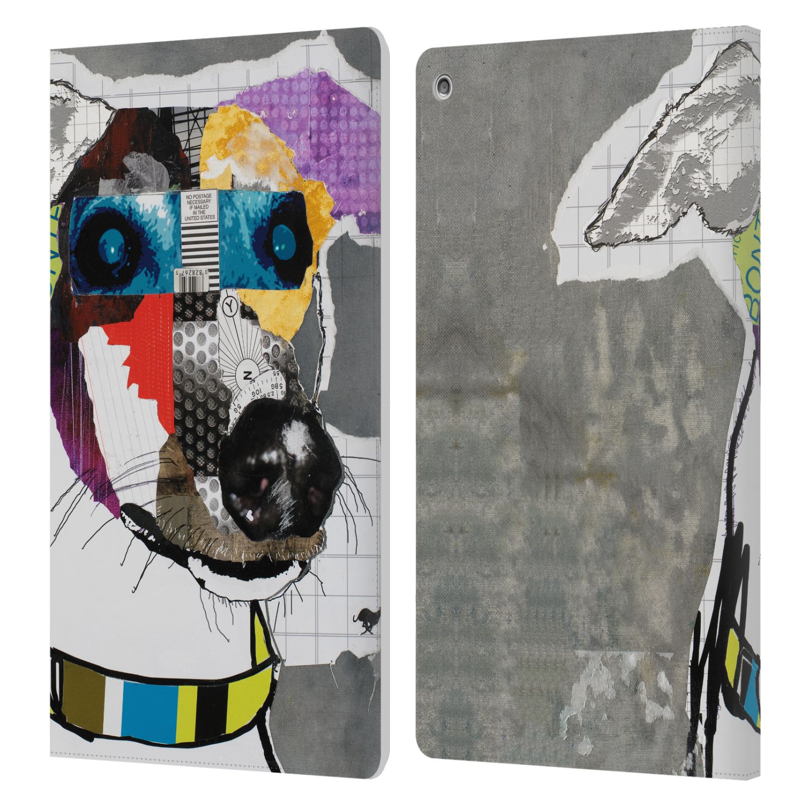 OFFICIAL MICHEL KECK DOGS 3 LEATHER BOOK WALLET CASE COVER FOR AMAZON FIRE - Picture 15 of 20