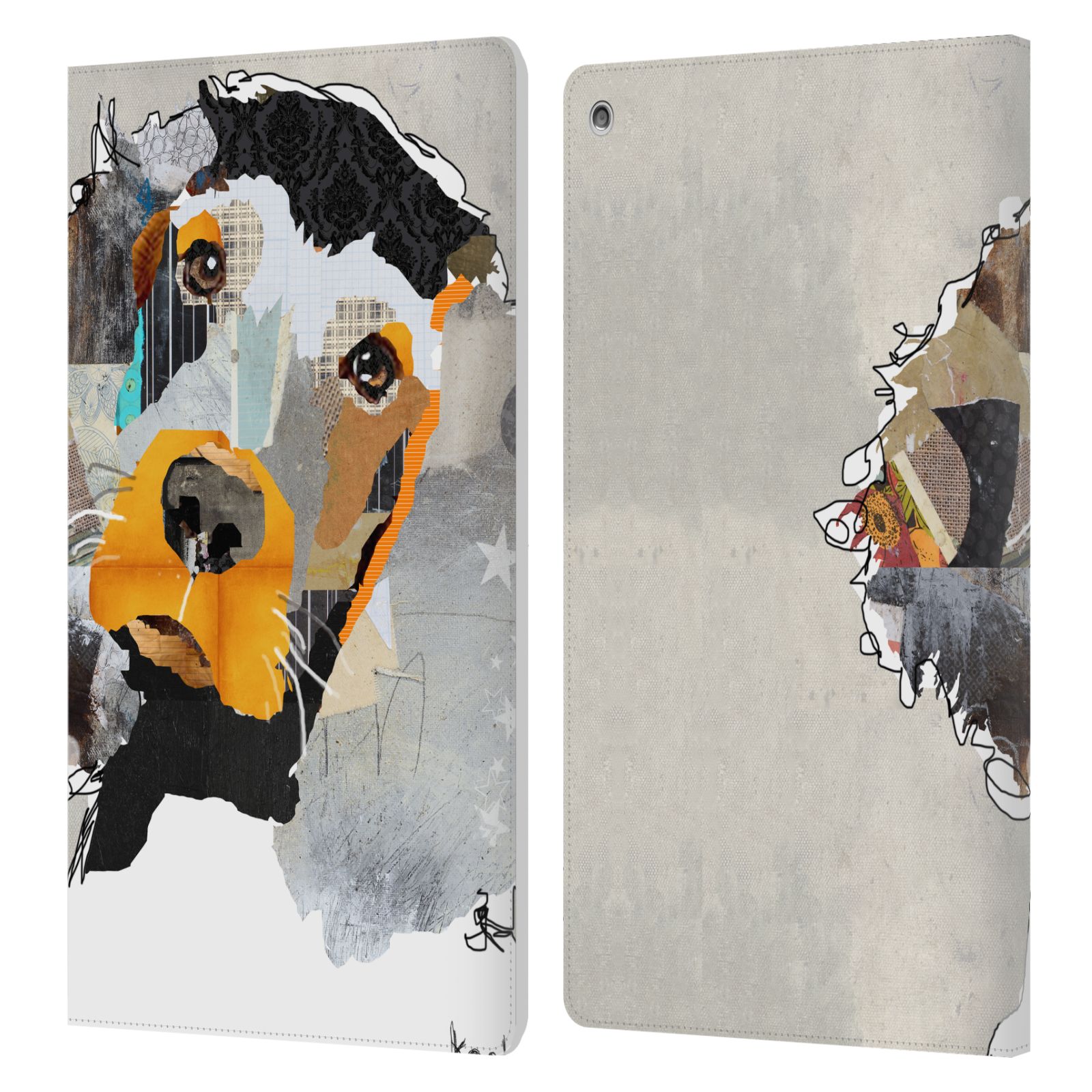 OFFICIAL MICHEL KECK DOGS 3 LEATHER BOOK WALLET CASE COVER FOR AMAZON FIRE - Picture 16 of 20