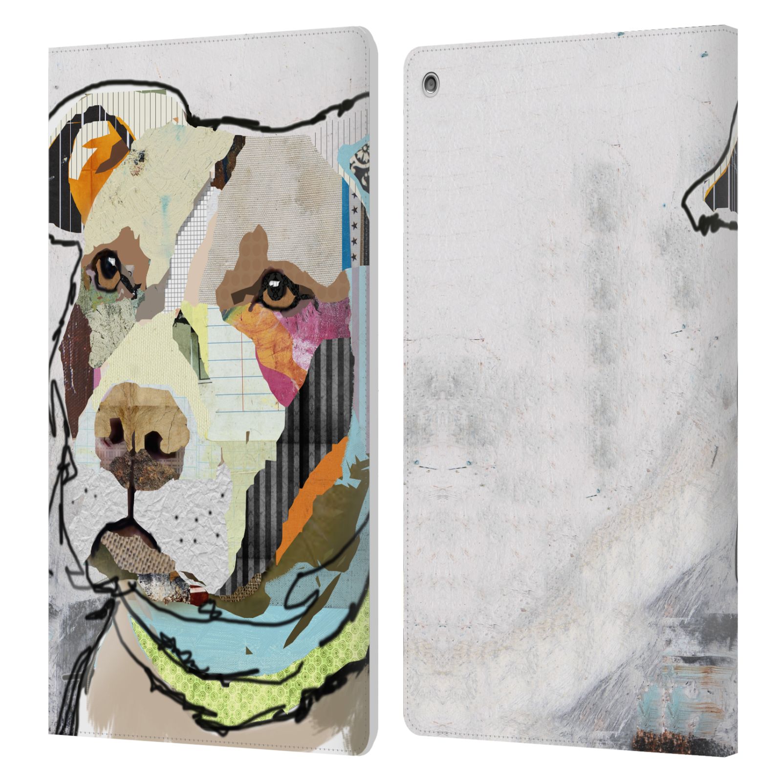 OFFICIAL MICHEL KECK DOGS 3 LEATHER BOOK WALLET CASE COVER FOR AMAZON FIRE - Picture 19 of 20