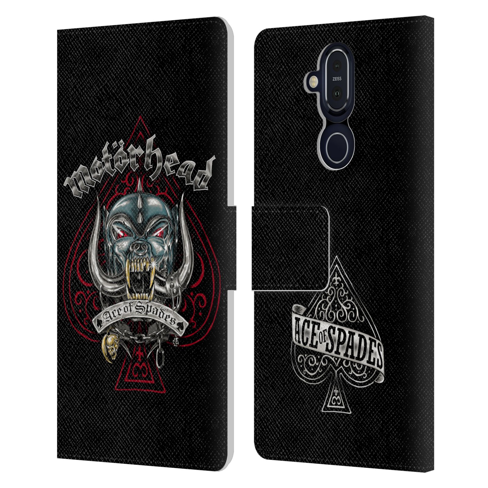 OFFICIAL MOTORHEAD GRAPHICS LEATHER BOOK WALLET CASE FOR MICROSOFT NOKIA PHONES - Picture 7 of 18