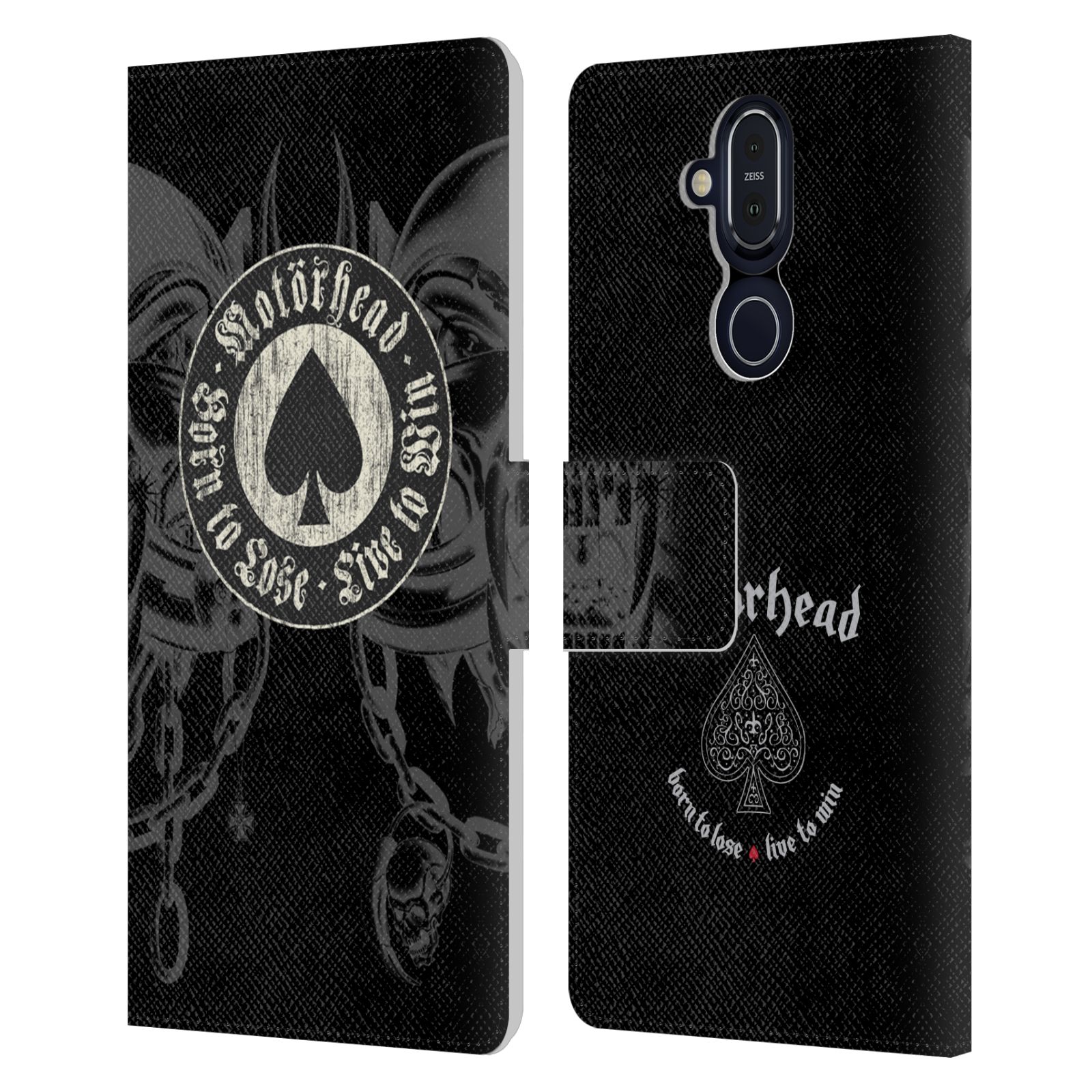 OFFICIAL MOTORHEAD GRAPHICS LEATHER BOOK WALLET CASE FOR MICROSOFT NOKIA PHONES - Picture 11 of 18