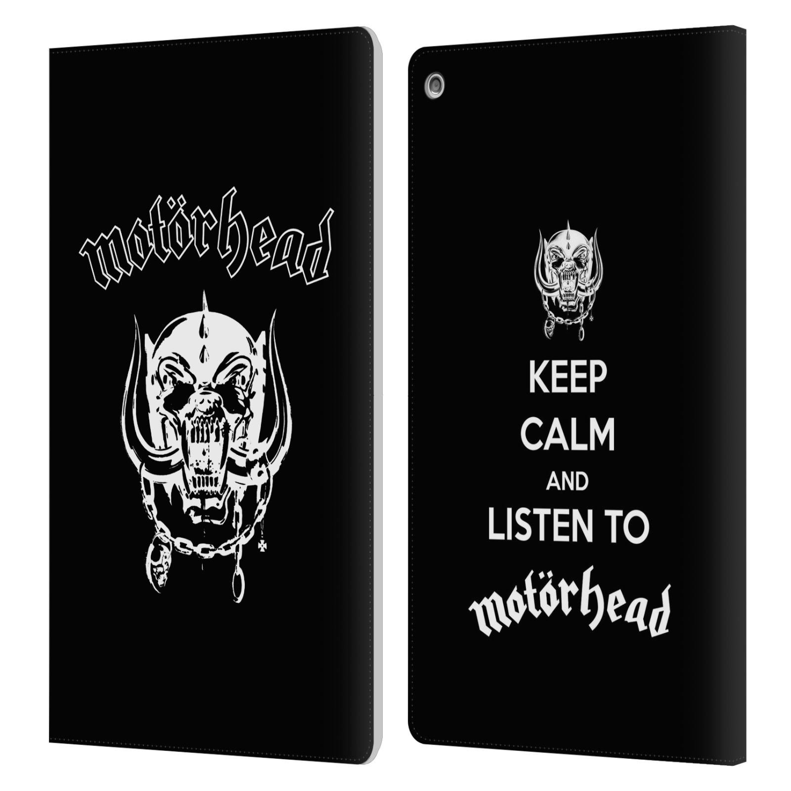 OFFICIAL MOTORHEAD GRAPHICS LEATHER BOOK WALLET CASE COVER FOR AMAZON FIRE - Picture 12 of 18