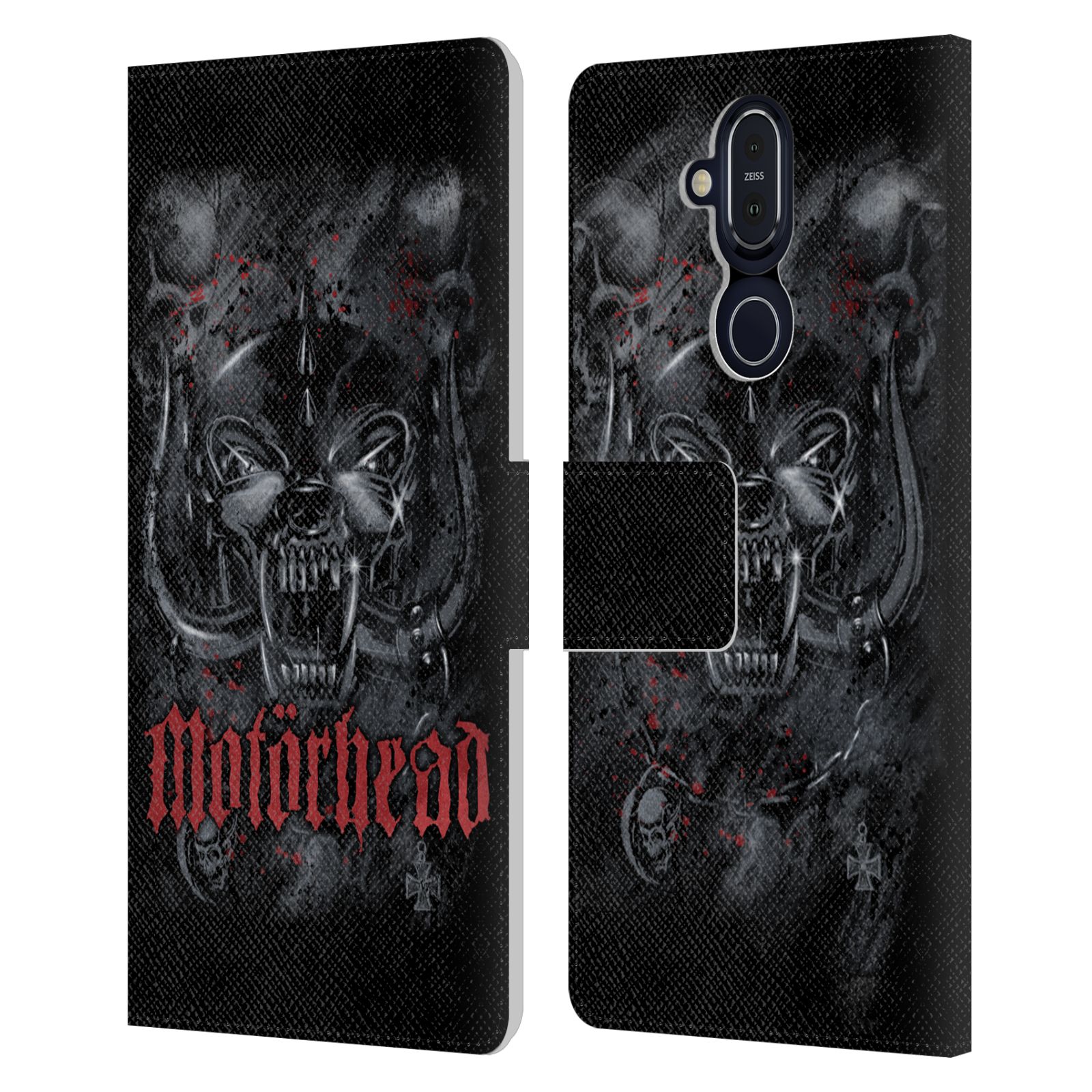 OFFICIAL MOTORHEAD GRAPHICS LEATHER BOOK WALLET CASE FOR MICROSOFT NOKIA PHONES - Picture 13 of 18