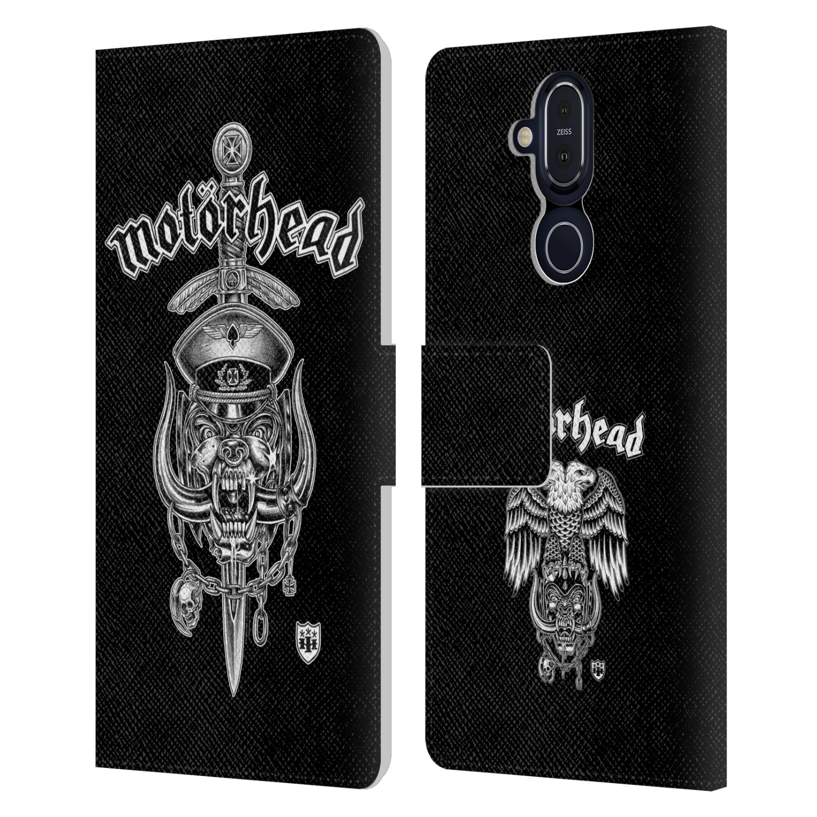 OFFICIAL MOTORHEAD GRAPHICS LEATHER BOOK WALLET CASE FOR MICROSOFT NOKIA PHONES - Picture 15 of 18