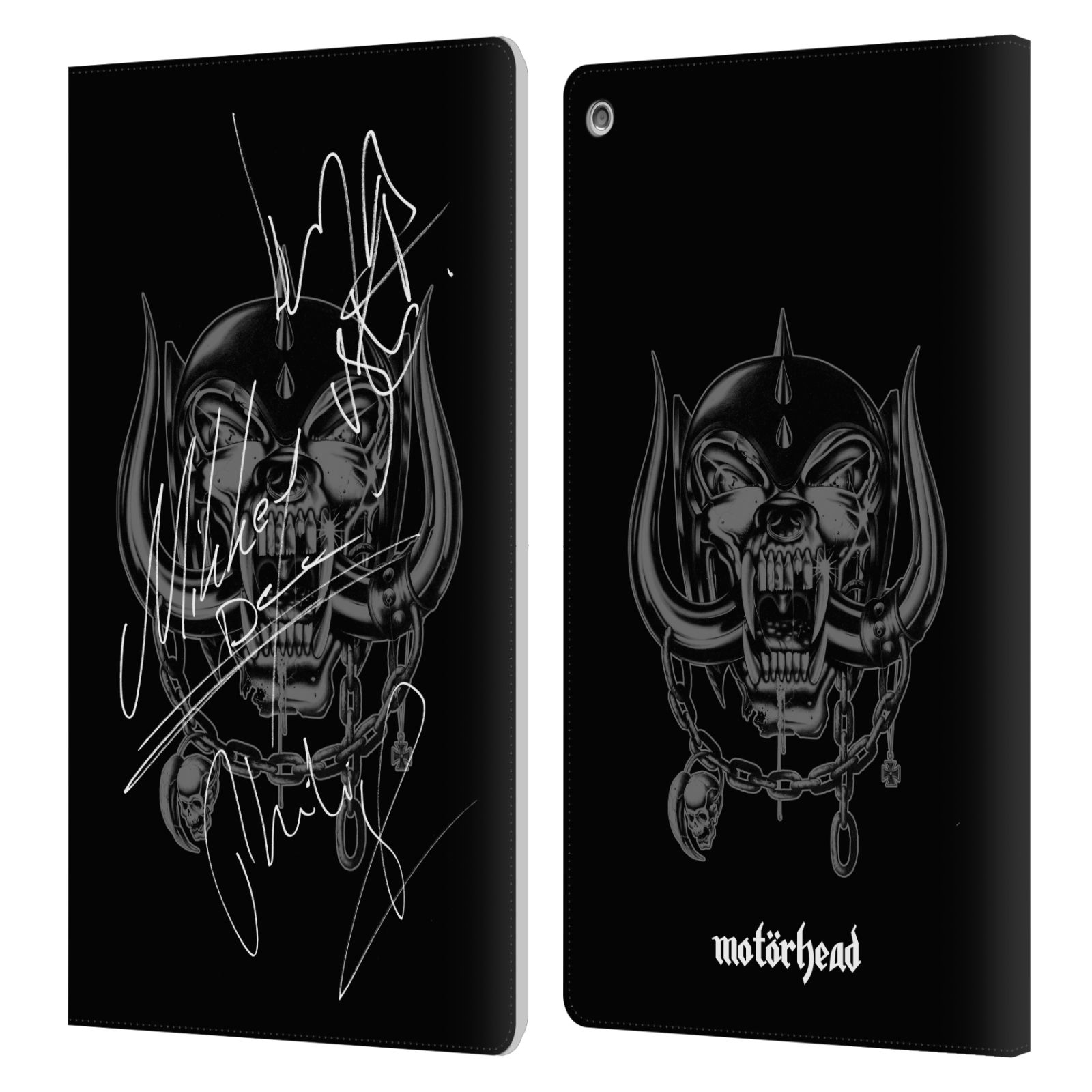 OFFICIAL MOTORHEAD GRAPHICS LEATHER BOOK WALLET CASE COVER FOR AMAZON FIRE - Picture 16 of 18