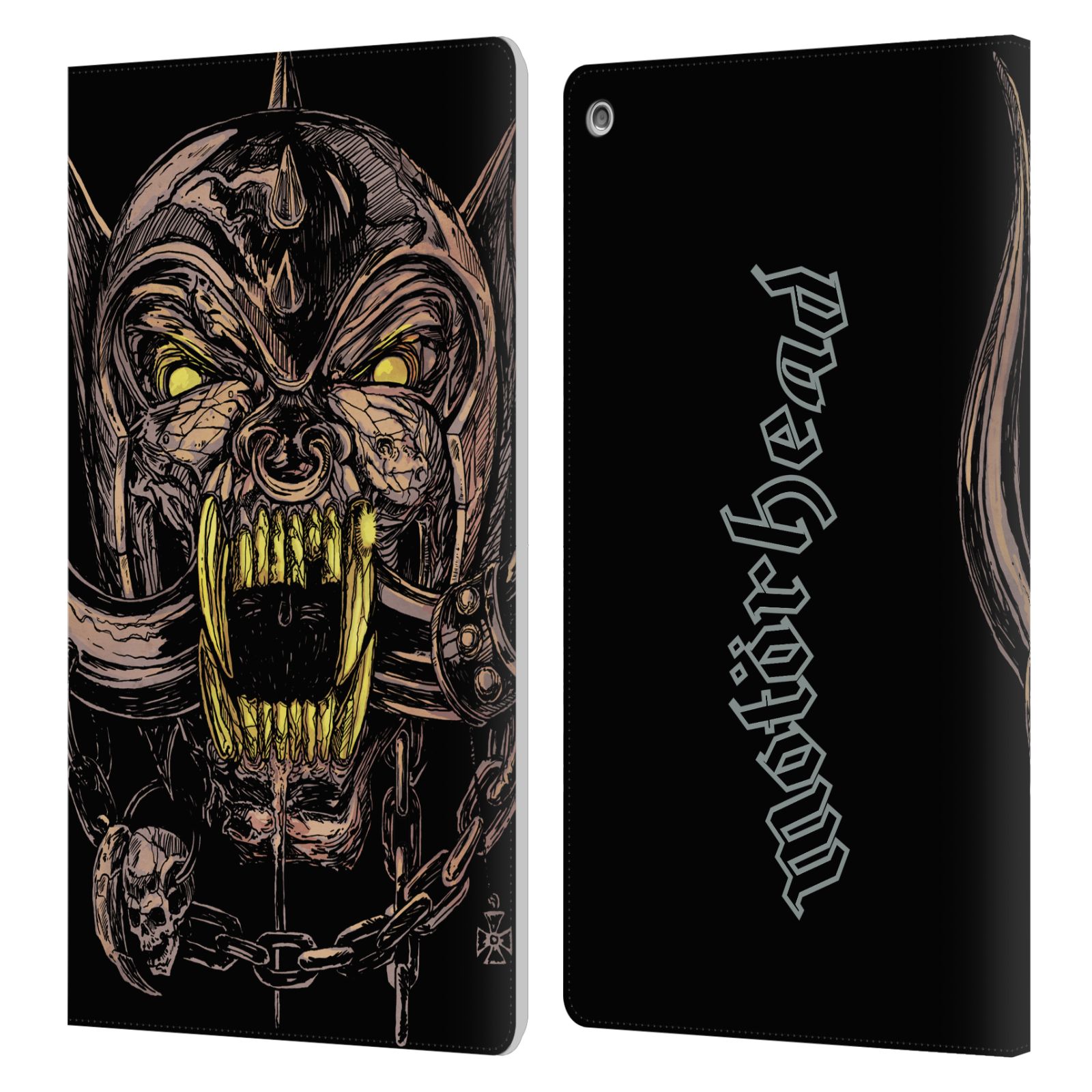 OFFICIAL MOTORHEAD GRAPHICS LEATHER BOOK WALLET CASE COVER FOR AMAZON FIRE - Picture 18 of 18