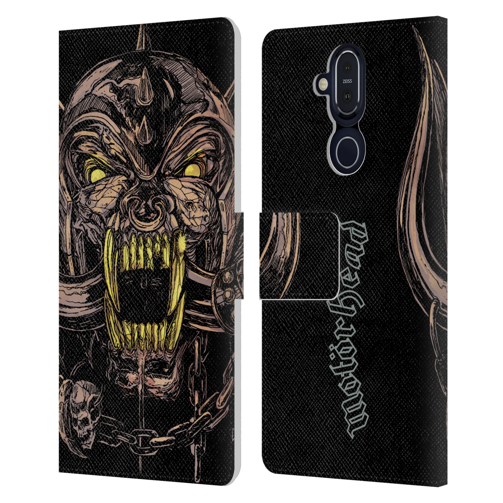 OFFICIAL MOTORHEAD GRAPHICS LEATHER BOOK WALLET CASE FOR MICROSOFT NOKIA PHONES - Picture 18 of 18