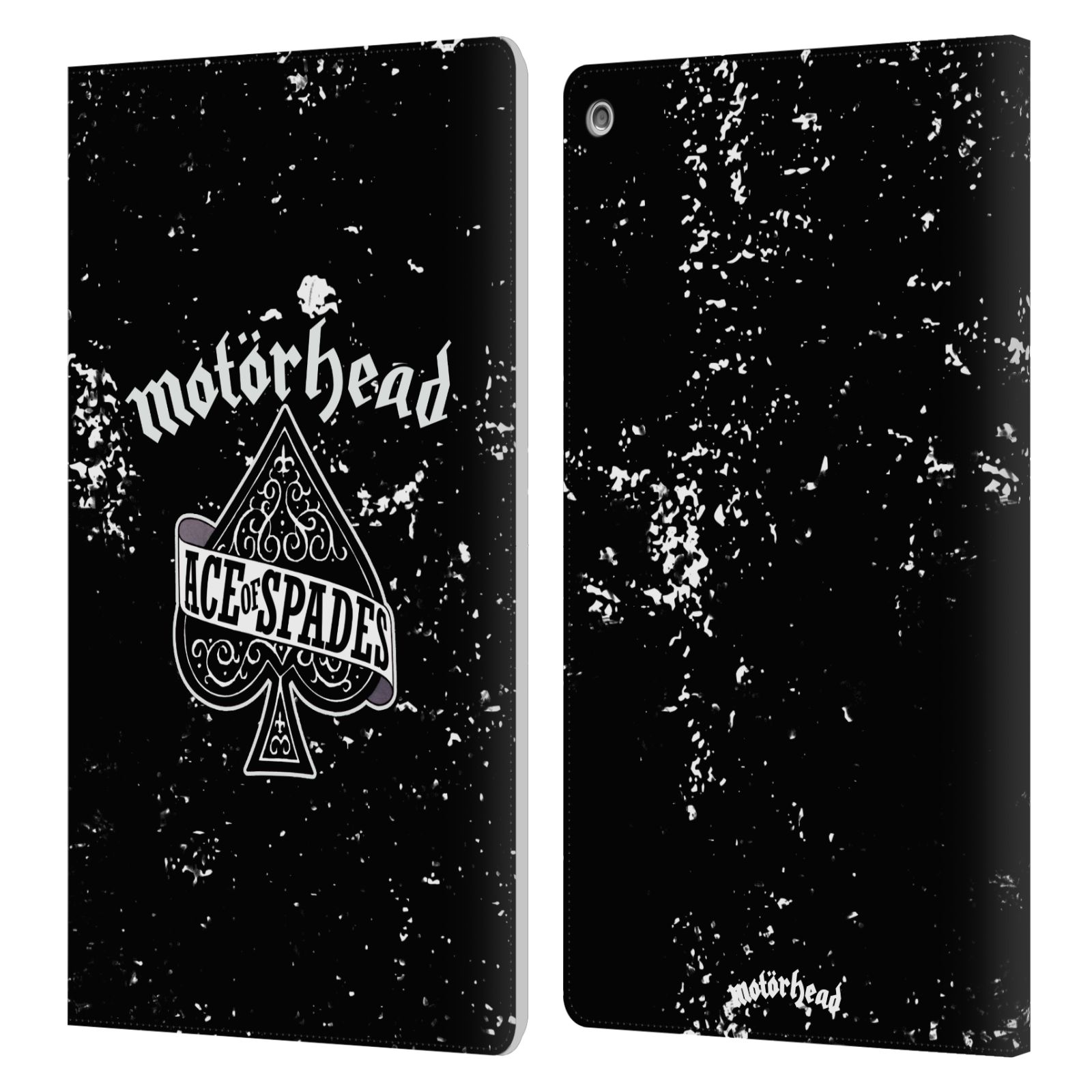 OFFICIAL MOTORHEAD LOGO LEATHER BOOK WALLET CASE FOR AMAZON FIRE