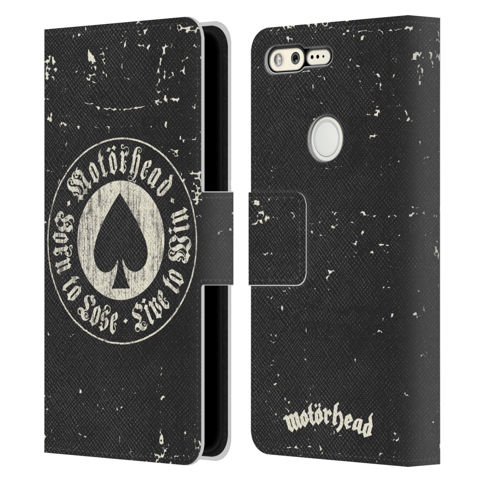 OFFICIAL MOTORHEAD LOGO LEATHER BOOK WALLET CASE COVER FOR GOOGLE PHONES - Picture 8 of 19