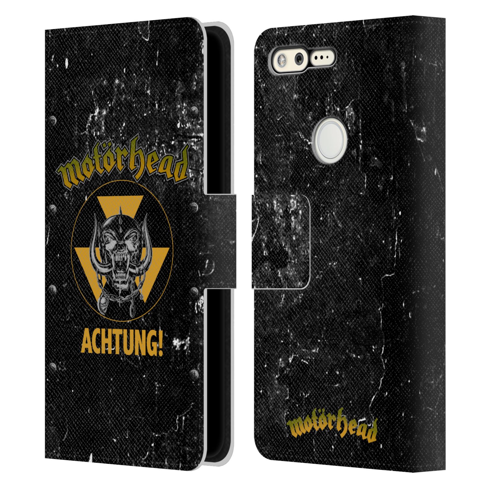 OFFICIAL MOTORHEAD LOGO LEATHER BOOK WALLET CASE COVER FOR GOOGLE PHONES - Picture 10 of 19