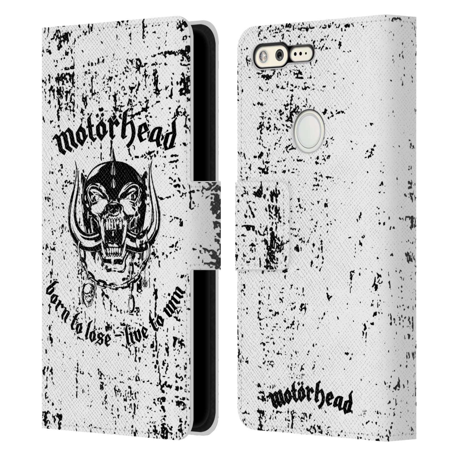 OFFICIAL MOTORHEAD LOGO LEATHER BOOK WALLET CASE COVER FOR GOOGLE PHONES - Picture 11 of 19