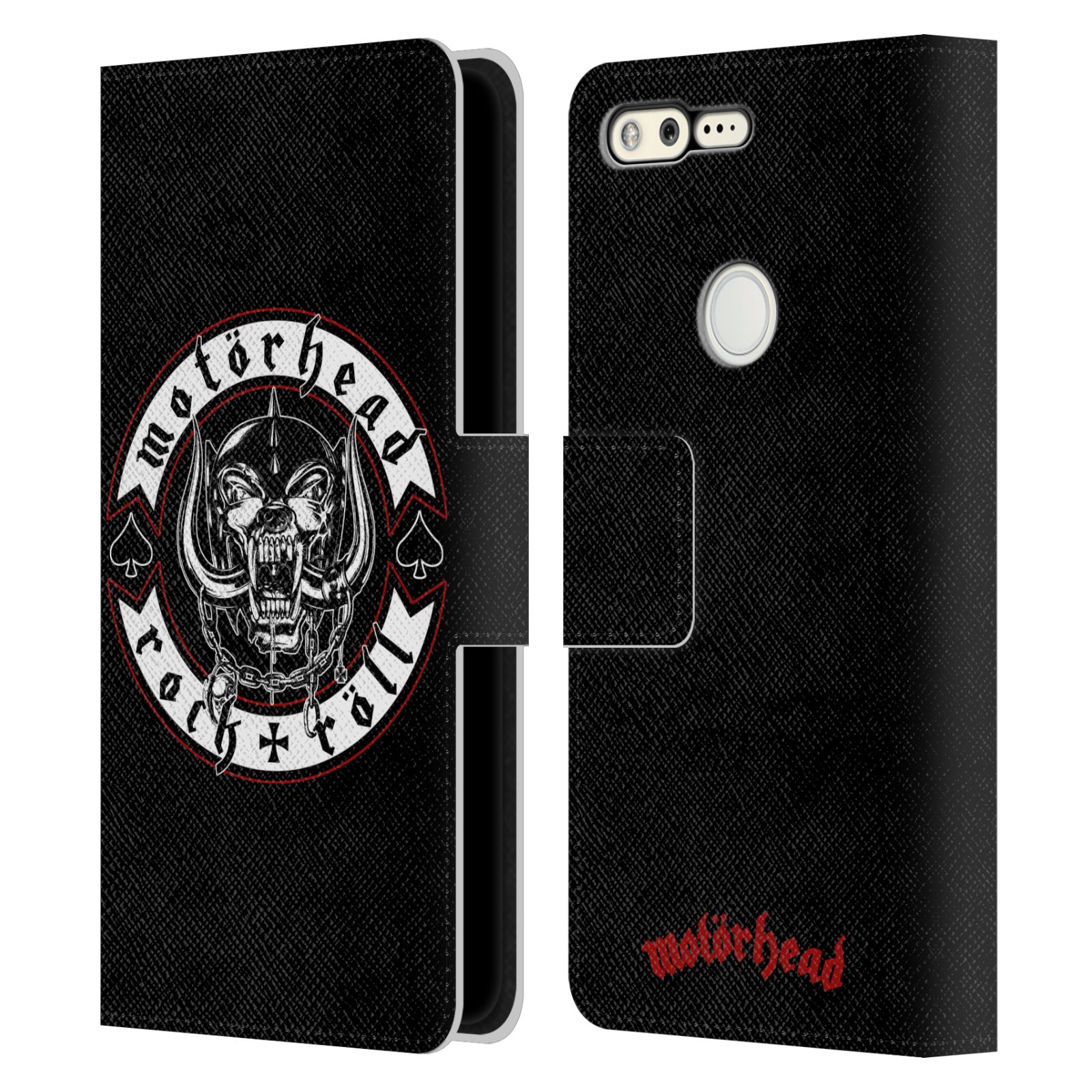 OFFICIAL MOTORHEAD LOGO LEATHER BOOK WALLET CASE COVER FOR GOOGLE PHONES - Picture 15 of 19