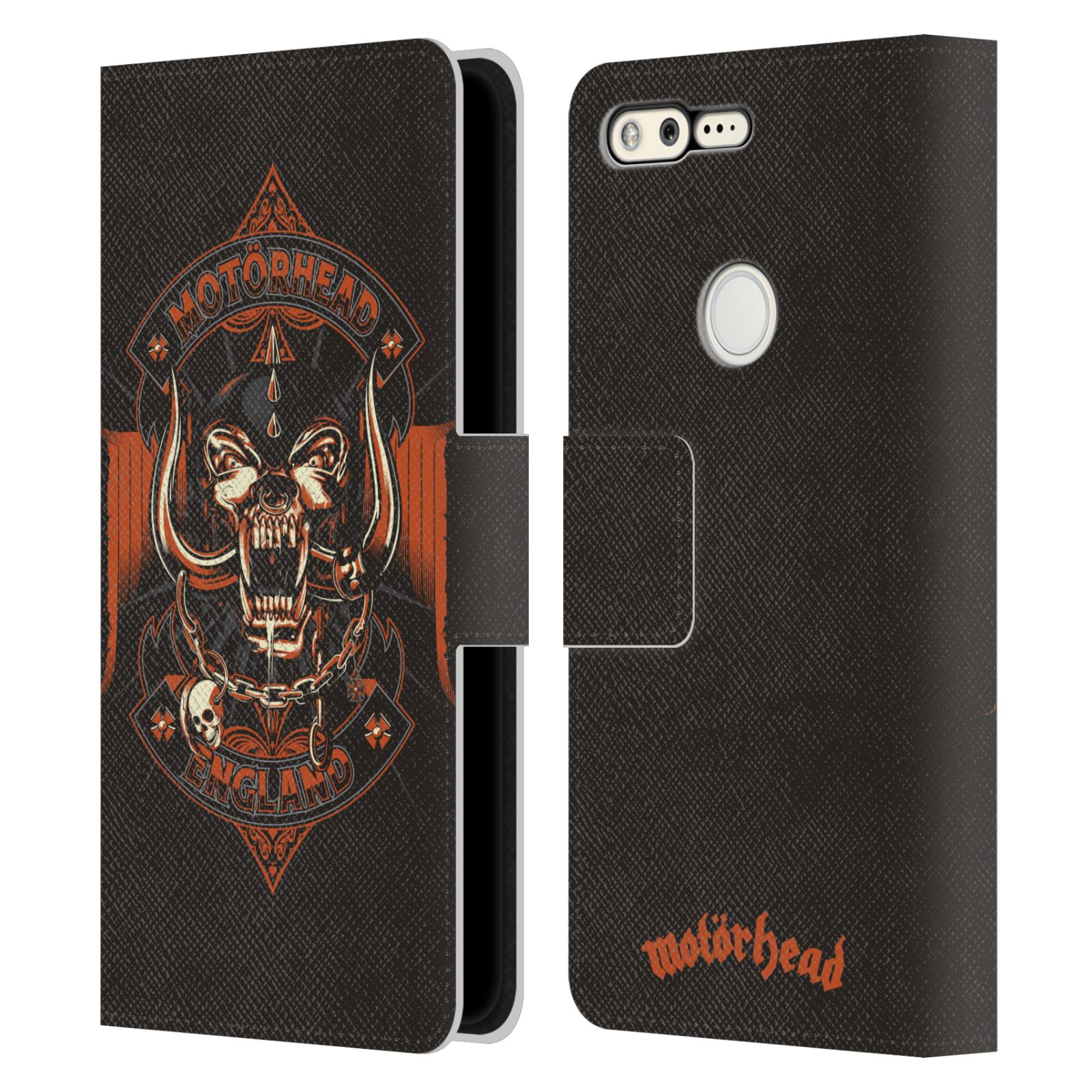 OFFICIAL MOTORHEAD LOGO LEATHER BOOK WALLET CASE COVER FOR GOOGLE PHONES - Picture 16 of 19