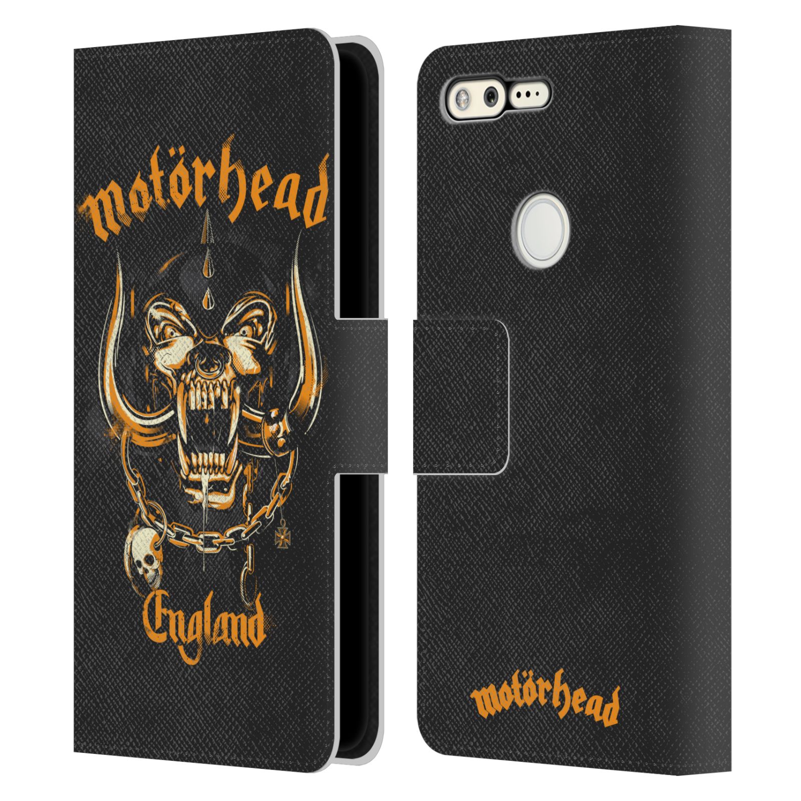 OFFICIAL MOTORHEAD LOGO LEATHER BOOK WALLET CASE COVER FOR GOOGLE PHONES - Picture 19 of 19