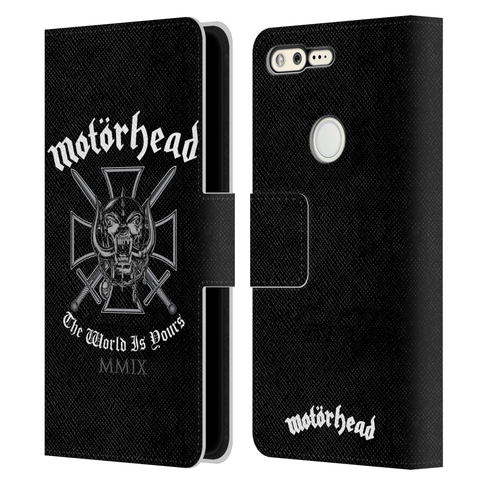 OFFICIAL MOTORHEAD LOGO LEATHER BOOK WALLET CASE COVER FOR GOOGLE PHONES - Picture 17 of 19