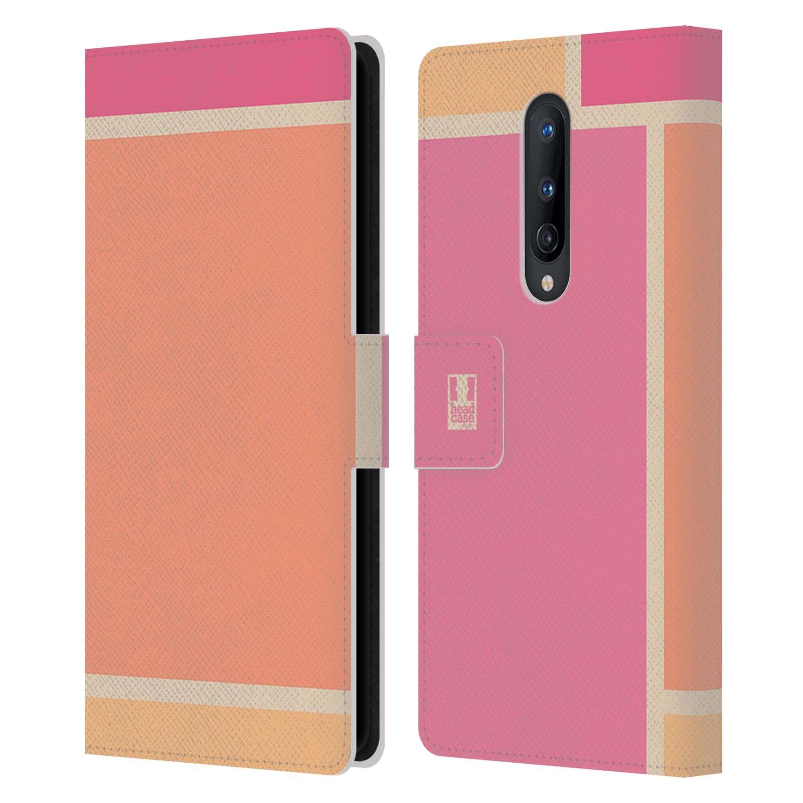 HEAD CASE DESIGNS HUED TILES LEATHER BOOK WALLET CASE COVER FOR ONEPLUS PHONES - Picture 7 of 12
