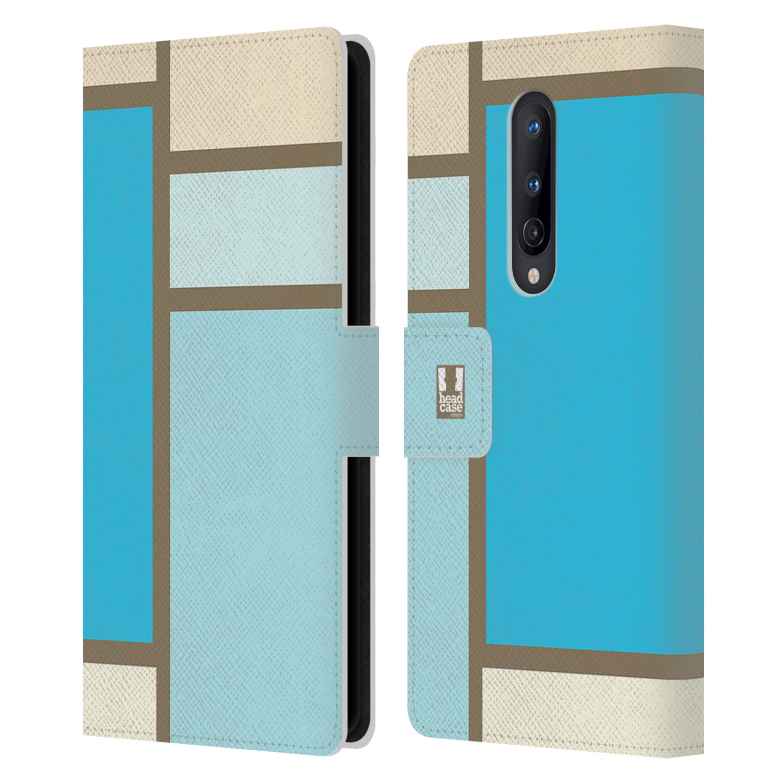 HEAD CASE DESIGNS HUED TILES LEATHER BOOK WALLET CASE COVER FOR ONEPLUS PHONES - Picture 11 of 12